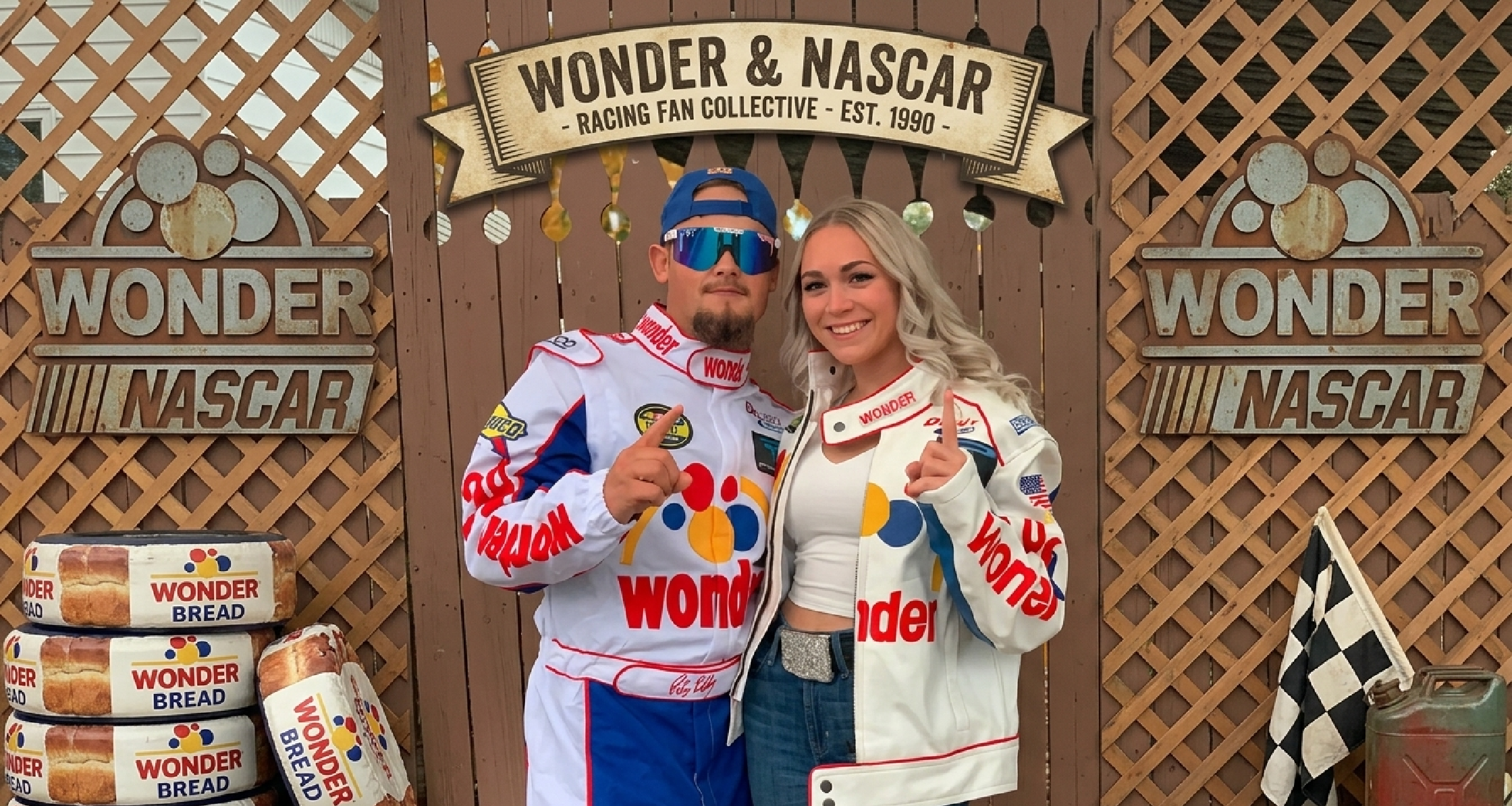 Ricky Bobby Wonder Bread racing leather jacket from Talladega Nights costume look