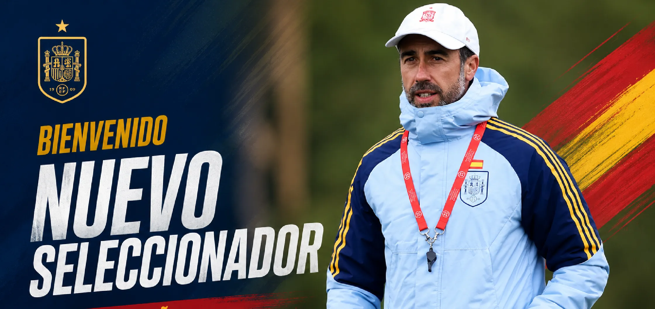 Spain World Cup 2023 Jorge Vilda Sky Blue and Navy Adidas Condivo 22 Stadium Parka Jacket