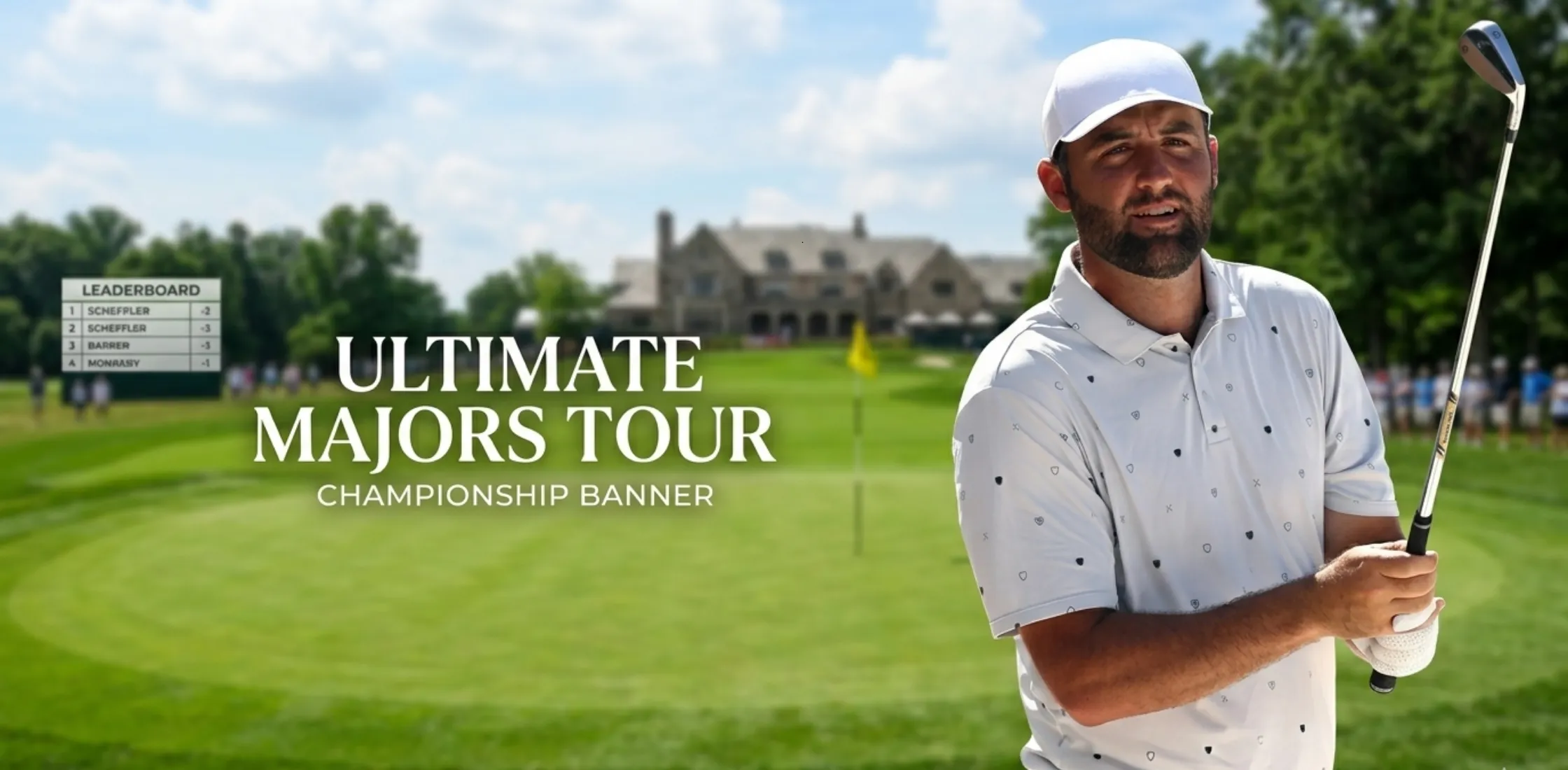Scottie Scheffler THE PLAYERS Championship 2026 White Performance Polo Shirt