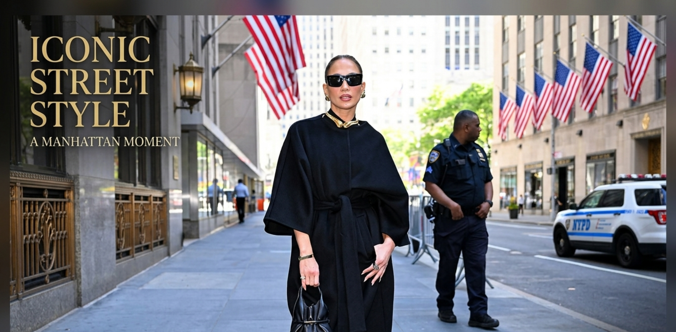 Jennifer Lopez CBS Studios Manhattan NYC 2026 Black Velvet Double-Breasted Trench Coat
