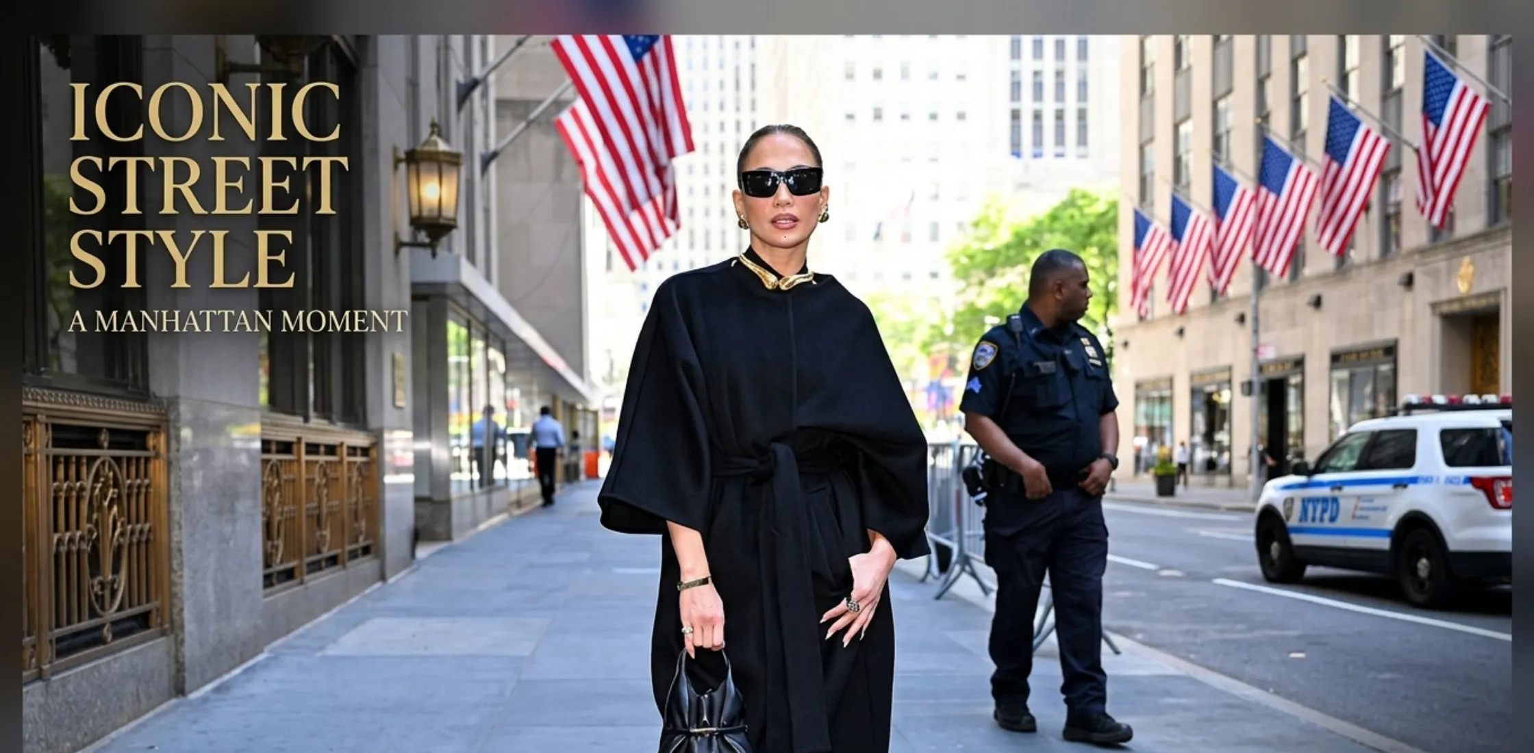 Jennifer Lopez CBS Studios Manhattan NYC 2026 Black Velvet Double-Breasted Trench Coat