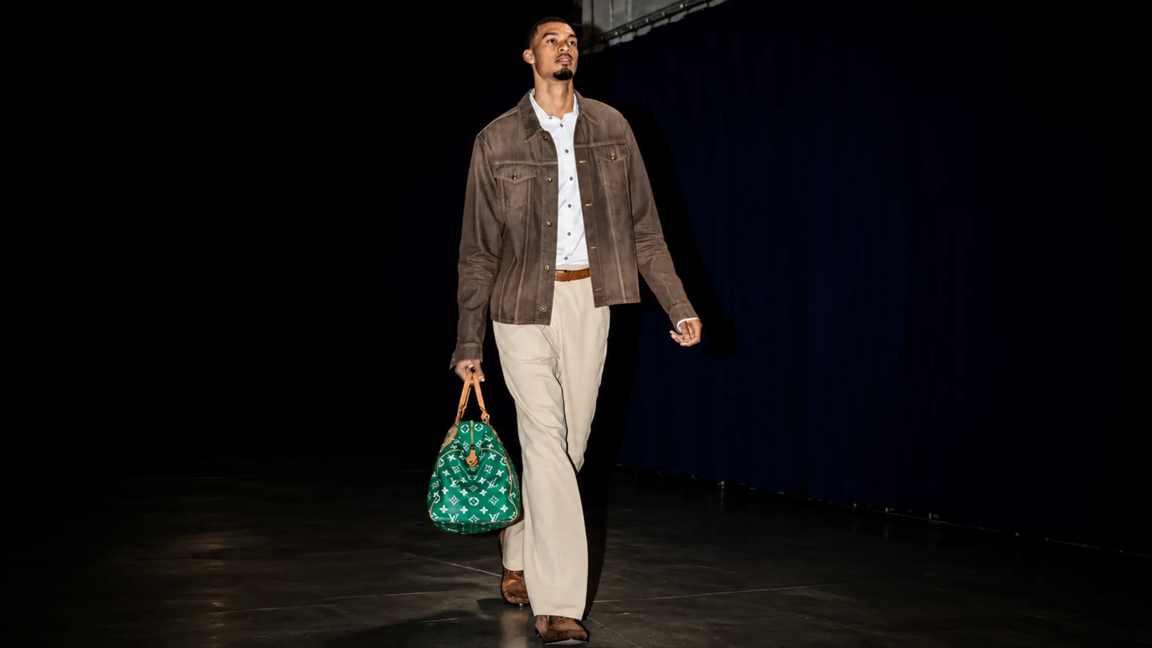 Victor Wembanyama Thunder Vs Thunder Denim Jacket Redefines Luxury Basketball Streetwear