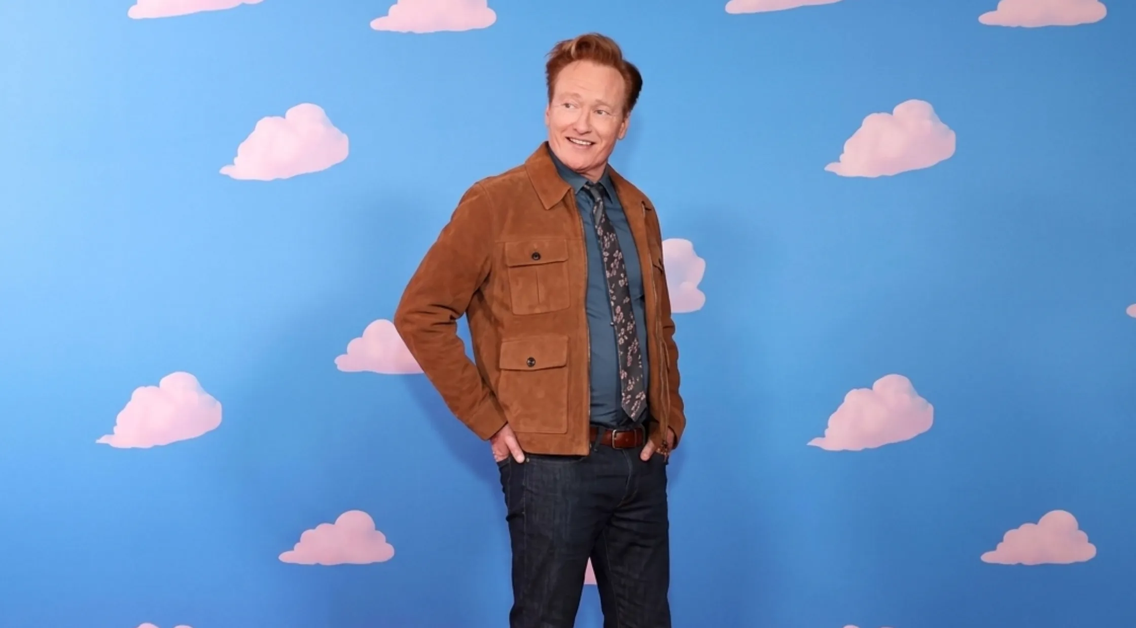 Conan O’Brien Toy Story 5 Brown Suede Four-Pocket Jacket