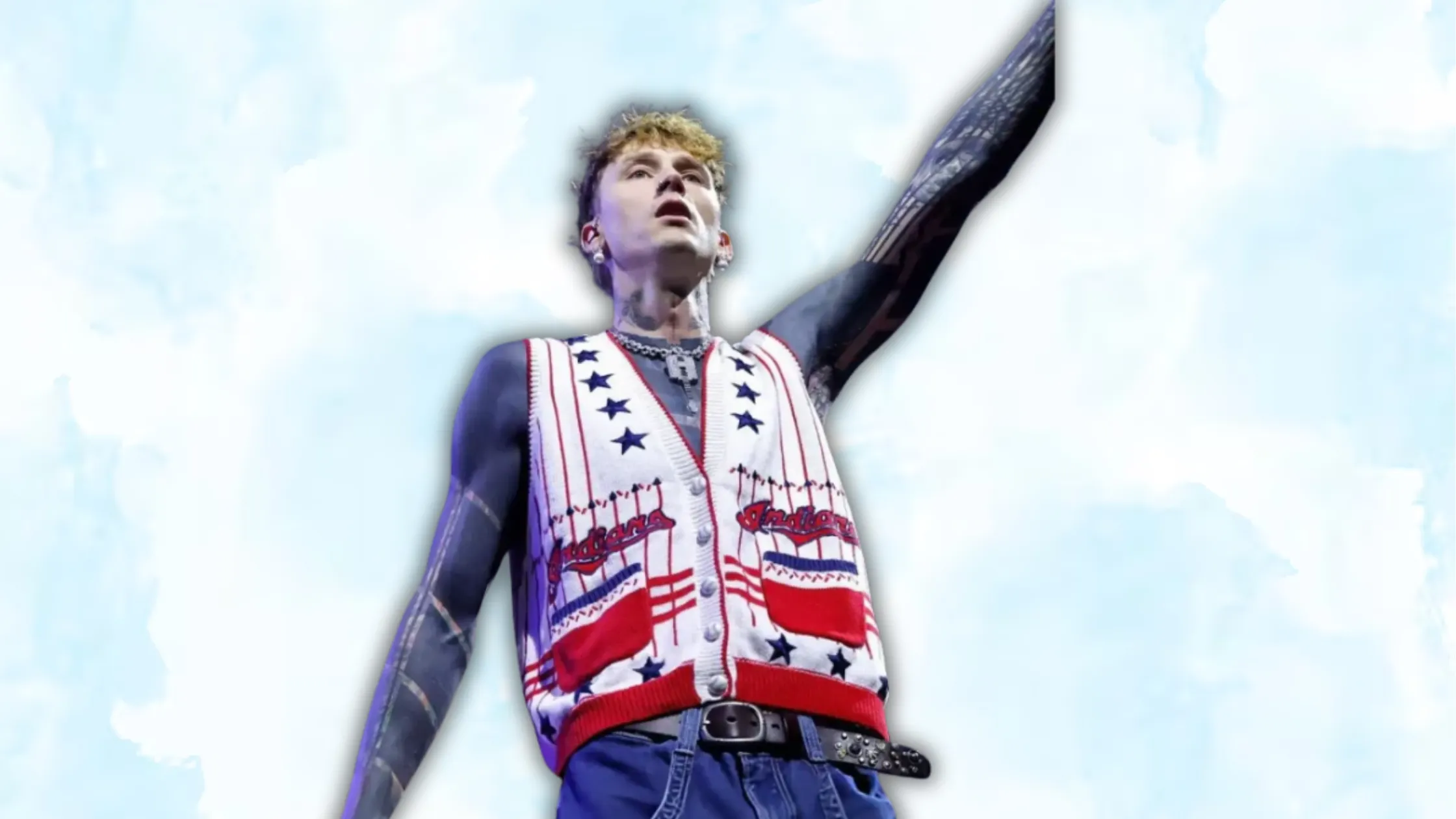How to Wear the MGK Lost Americana Tour Indiana Vest for a Bold Vintage Rock Statement