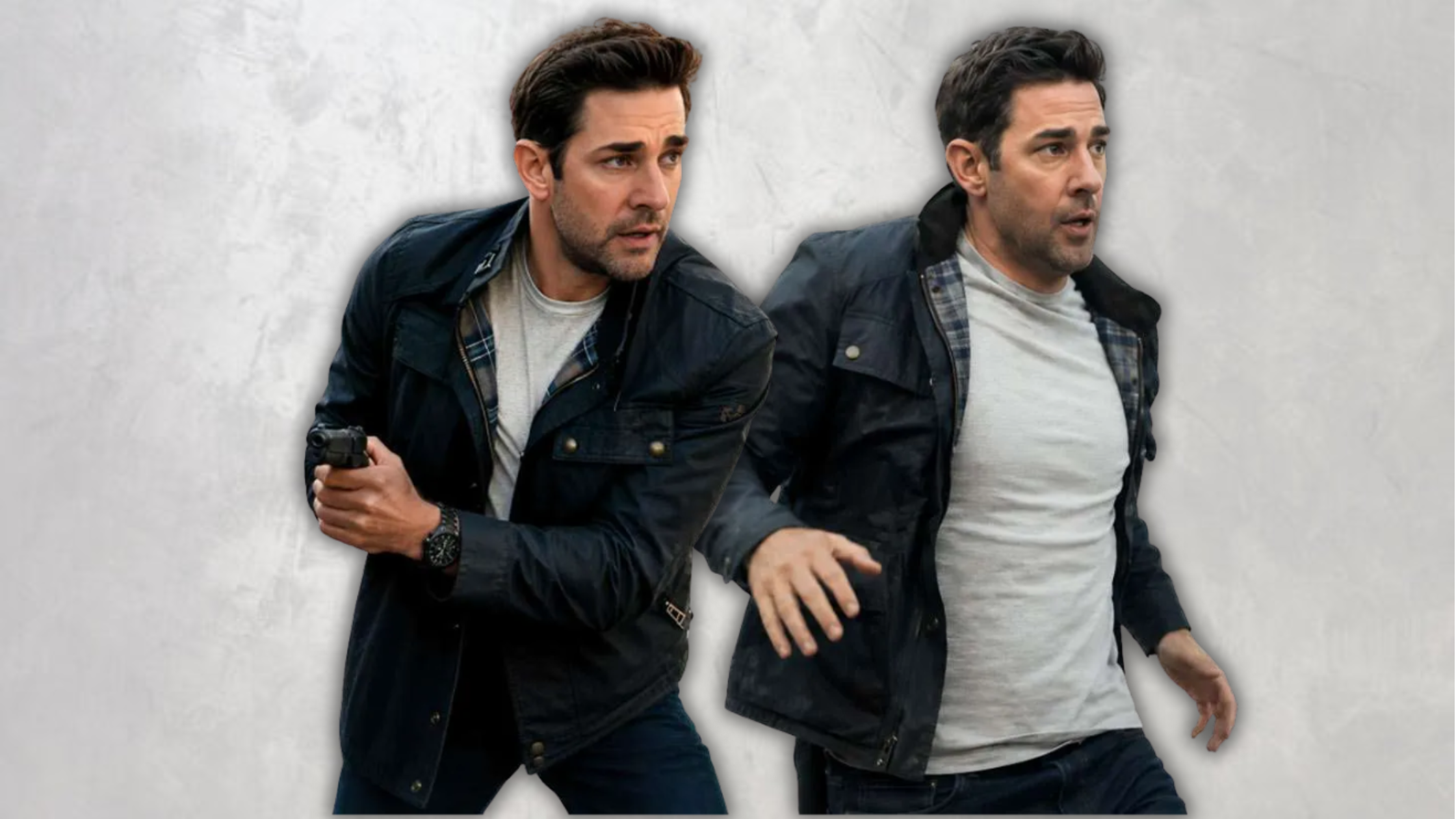 Ghost War 2026 John Krasinski Suede Jacket – Tactical Edge Meets Cinematic Sophistication