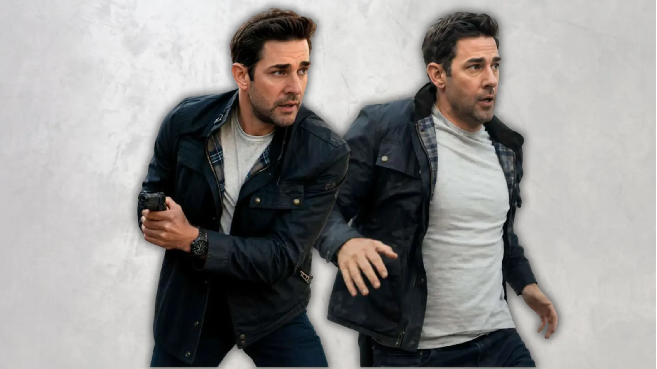 Ghost War 2026 John Krasinski Suede Jacket – Tactical Edge Meets Cinematic Sophistication