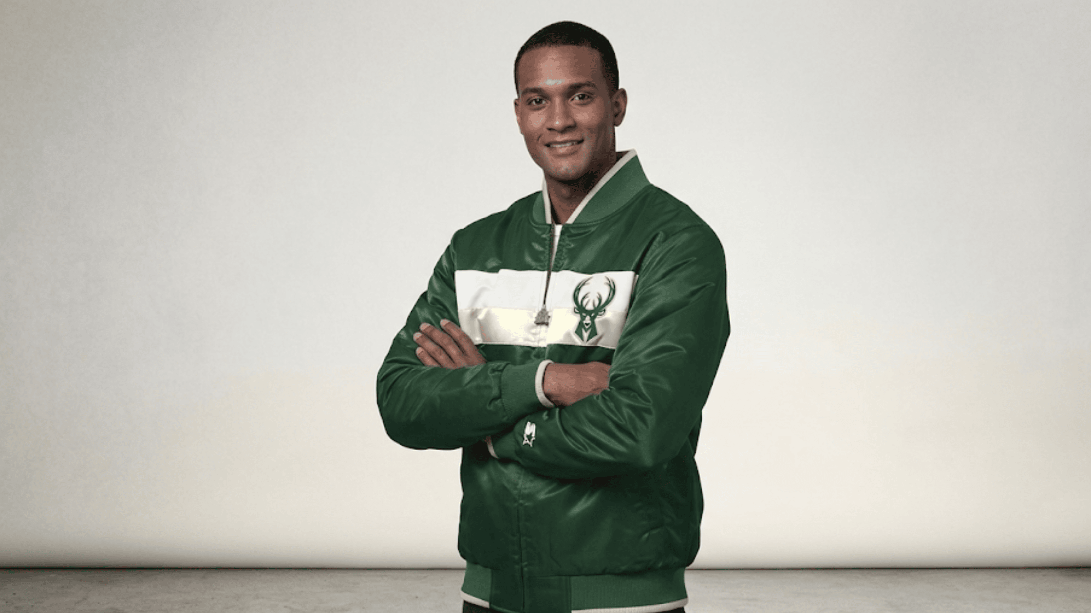 Milwaukee Bucks Ambassador Green Satin Jacket blog banner image.
