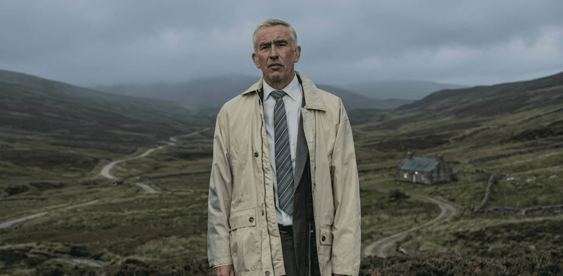 Steve Coogan cream utility jacket Legends S01