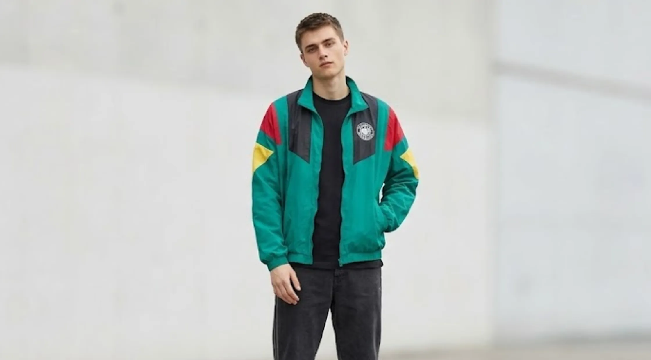 FIFA World Cup 2026 Germany EQT Teal Green Track Jacket with DFB Crest and Color Block Sleeves
