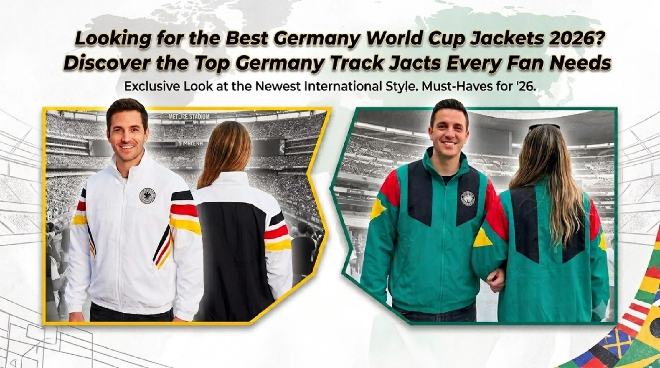 Germany World Cup Jackets 2026 featuring FIFA World Cup 1996 Germany Woven Track Jacket and Germany EQT Track Jacket