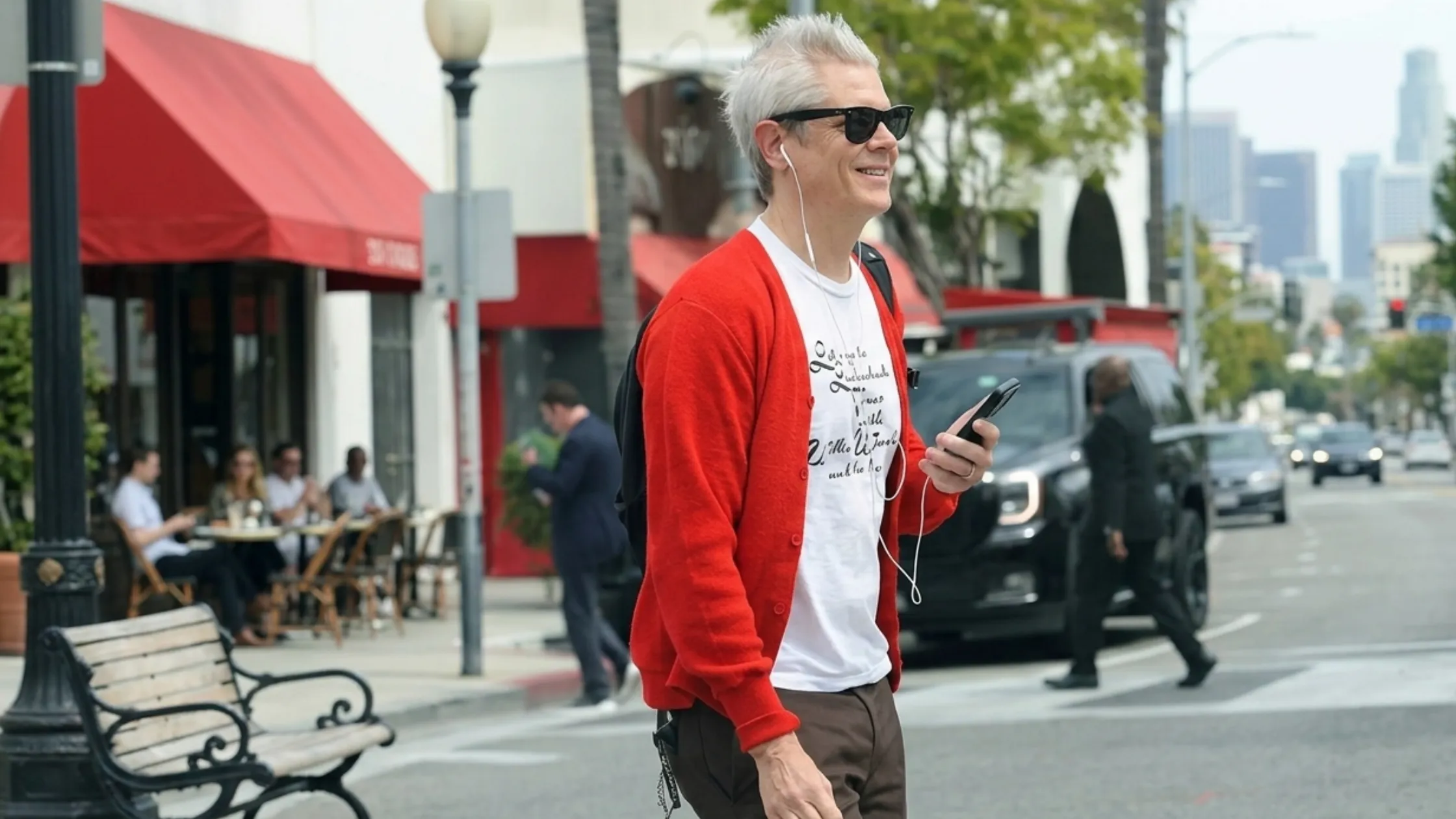Johnny Knoxville Red Cardigan