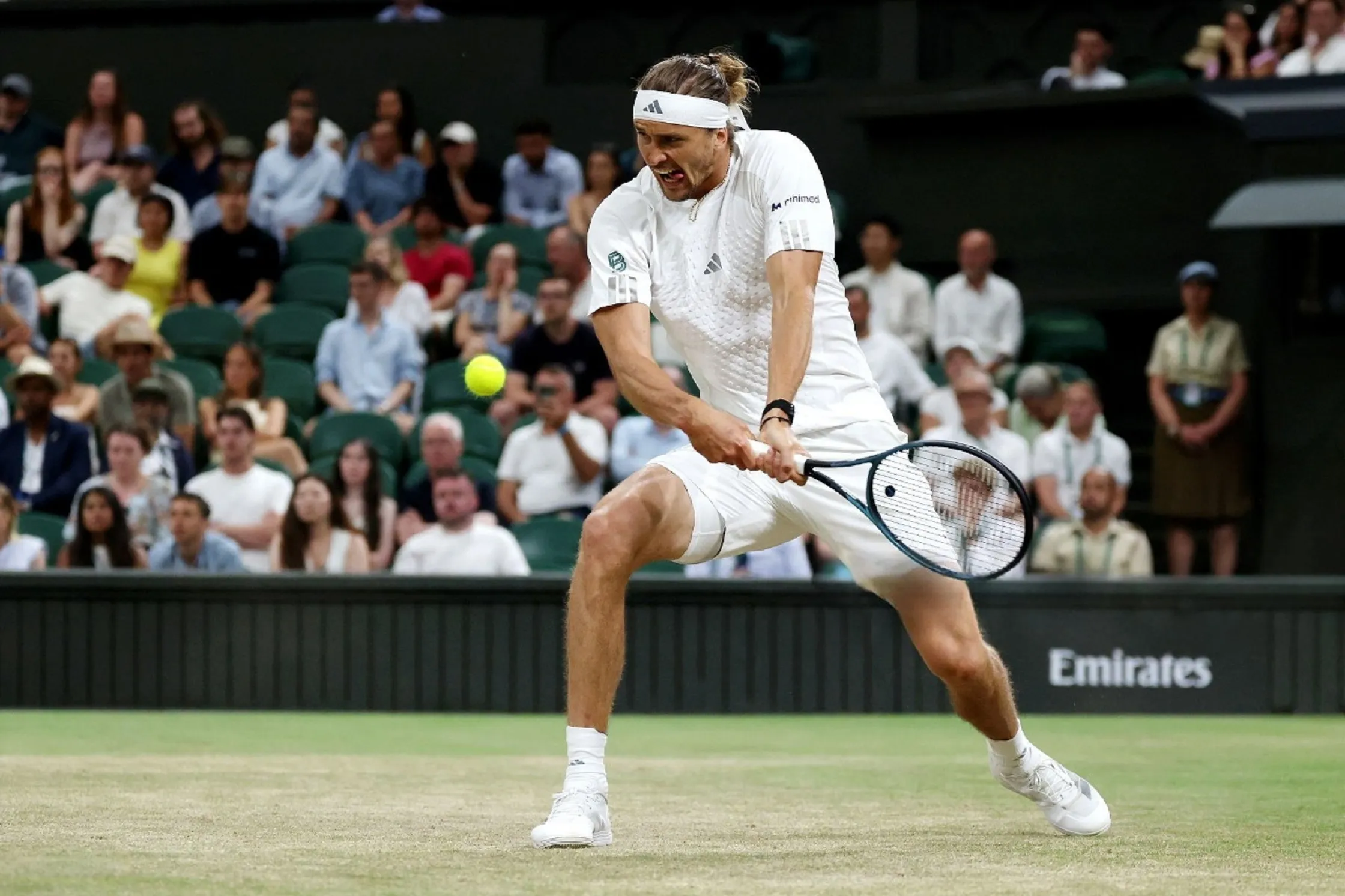 Alexander Zverev wearing tournament-inspired tennis apparel including Wimbledon, French Open, Madrid Open, Laver Cup, and US Open outfits.