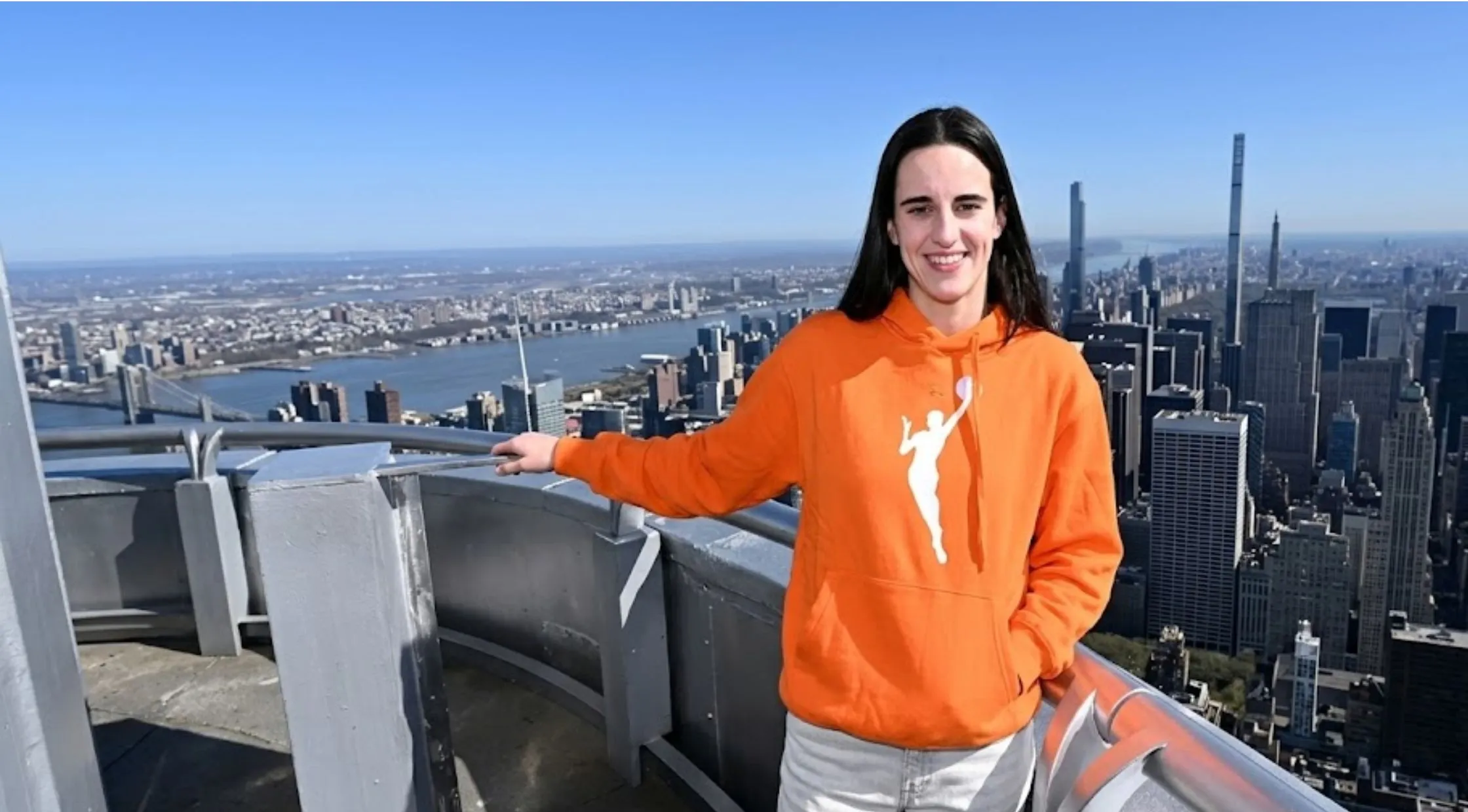 Why the WNBA Caitlin Clark Empire State Building Orange Hoodie Is a Must-Have for Basketball Fans