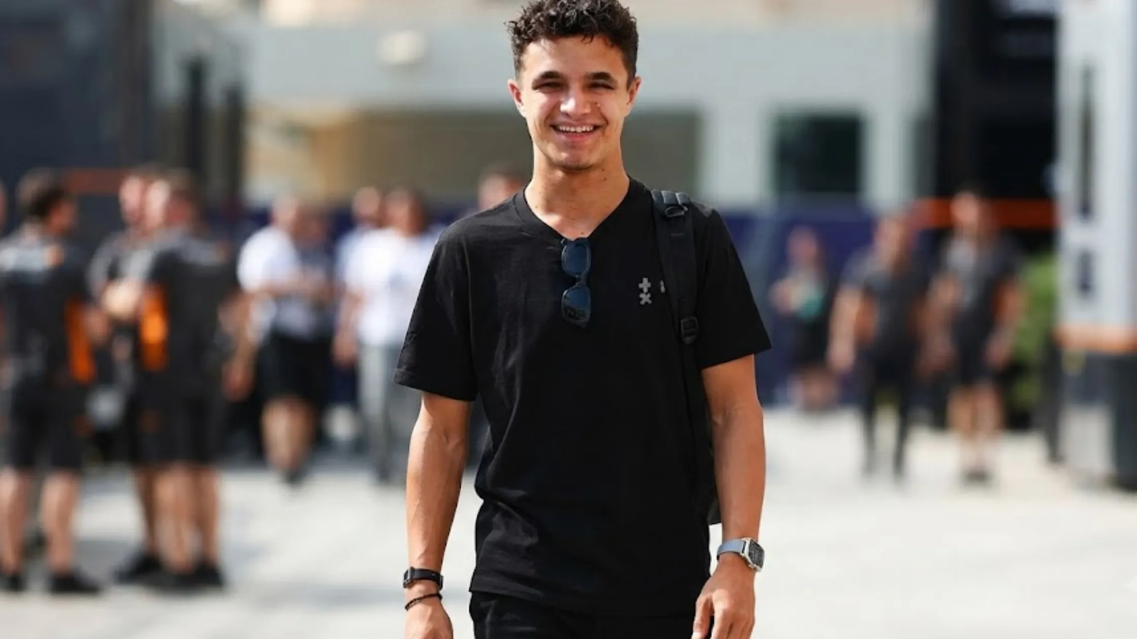 Lando Norris F1 Grand Prix of Abu Dhabi Black Graphic Crew-Neck T-Shirt