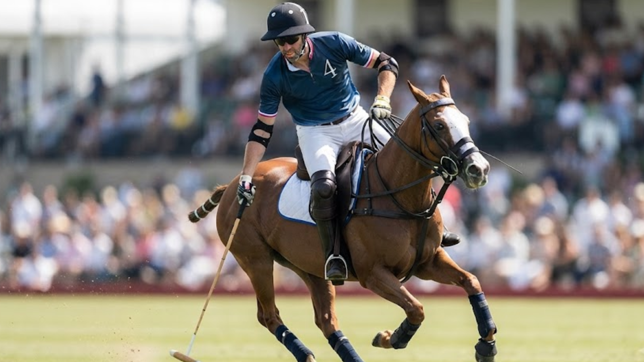 Prince William Royal Charity Polo Cup 2026 Blue Gradient Quarter Zip Performance Polo Shirt
