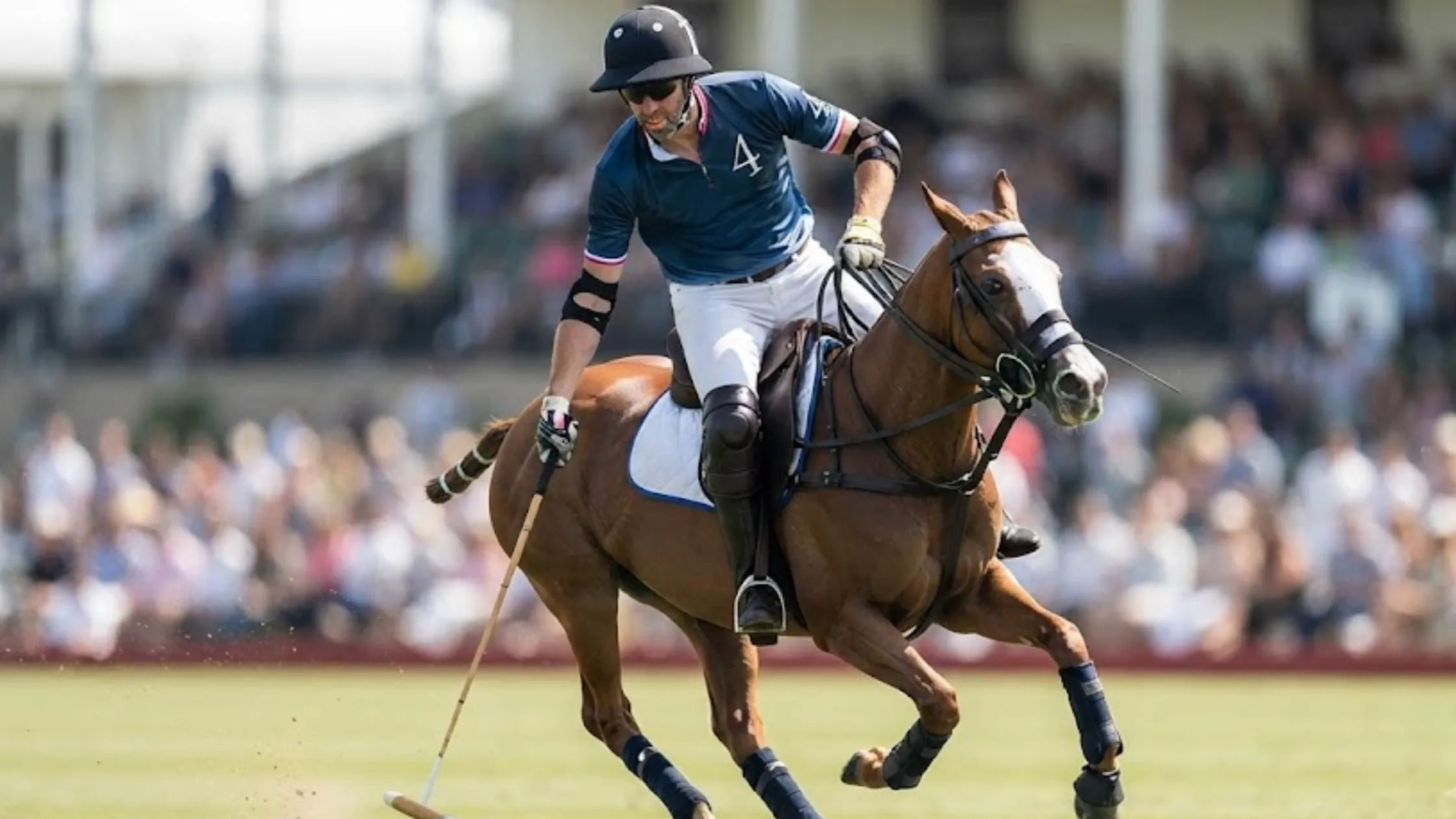 Prince William Royal Charity Polo Cup 2026 Blue Gradient Quarter Zip Performance Polo Shirt