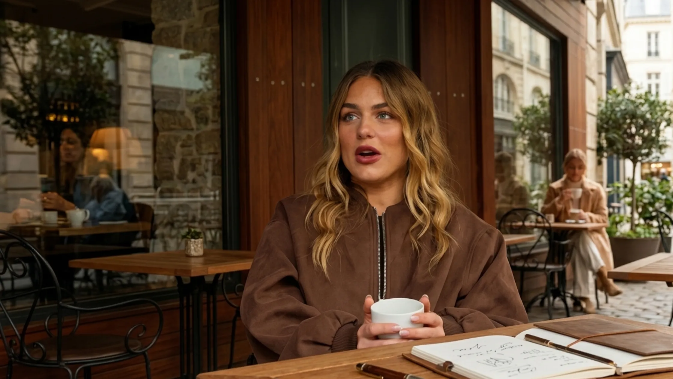 Farmer Wants A Wife AU S16 Ally Suede Bomber Jacket