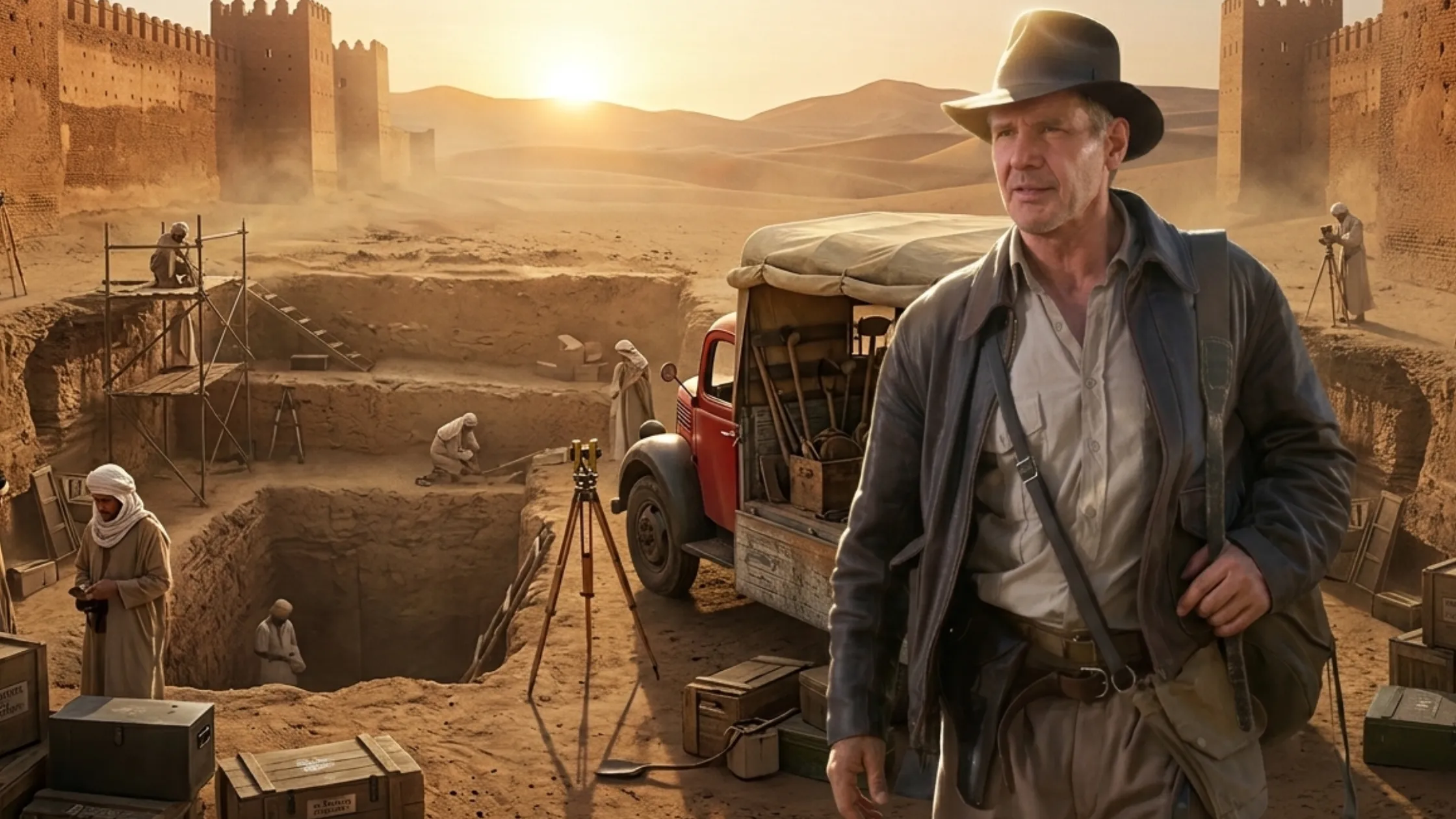 Indiana Jones Harrison Ford Leather Jacket