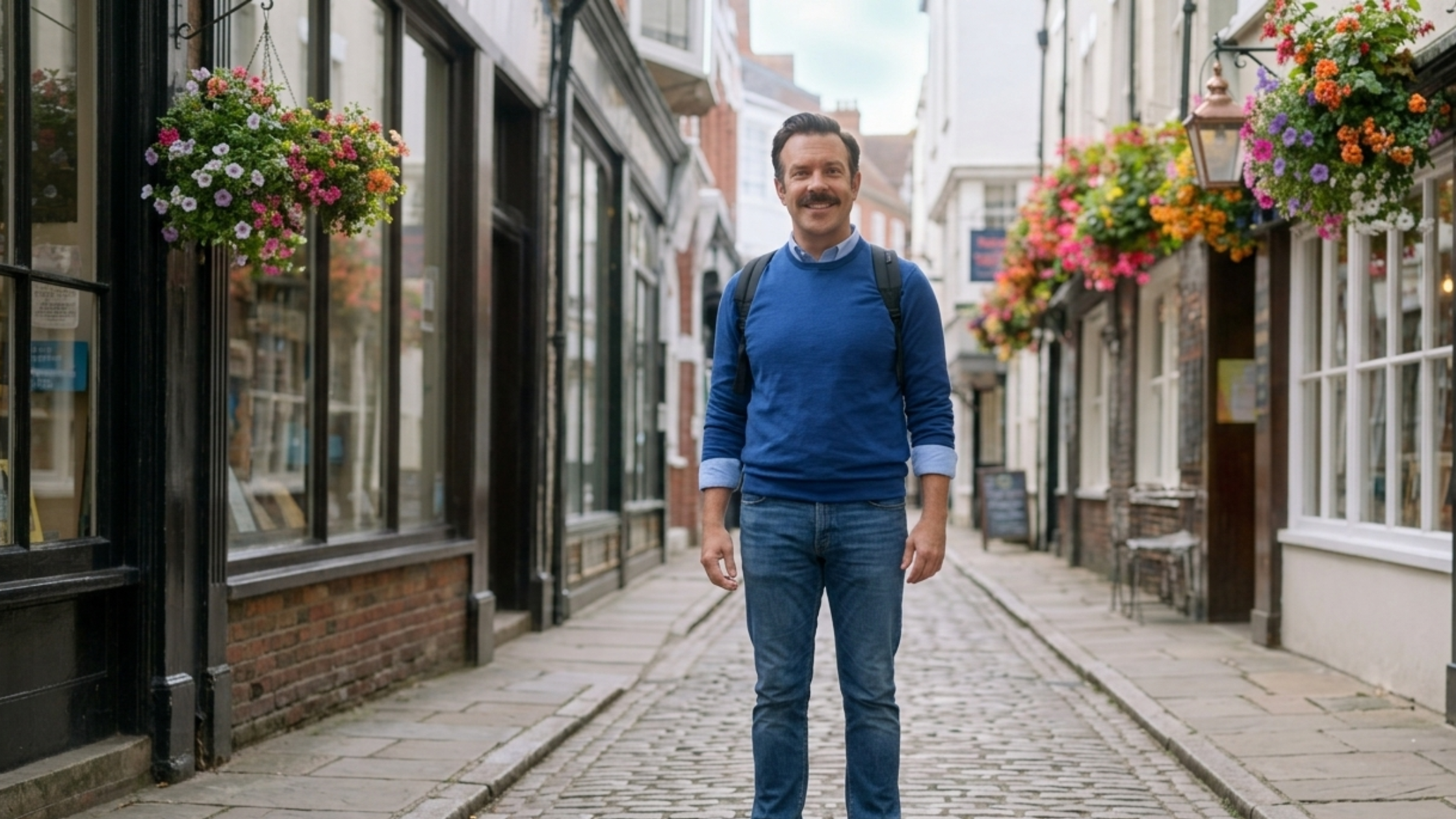 Ted Lasso S04 Jason Sudeikis Blue Sweatshirt