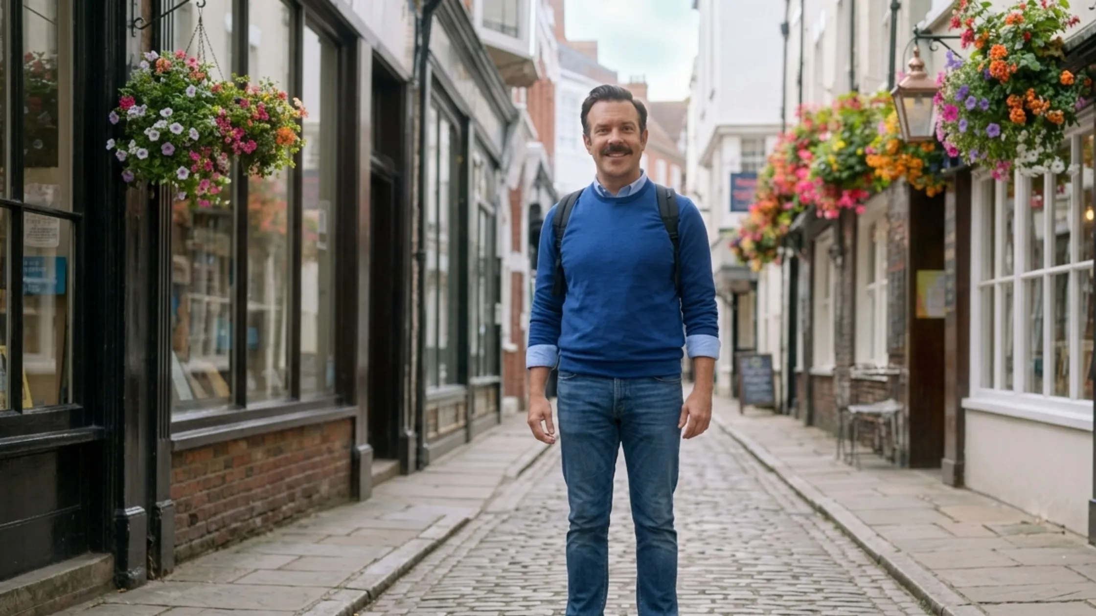 Ted Lasso S04 Jason Sudeikis Blue Sweatshirt