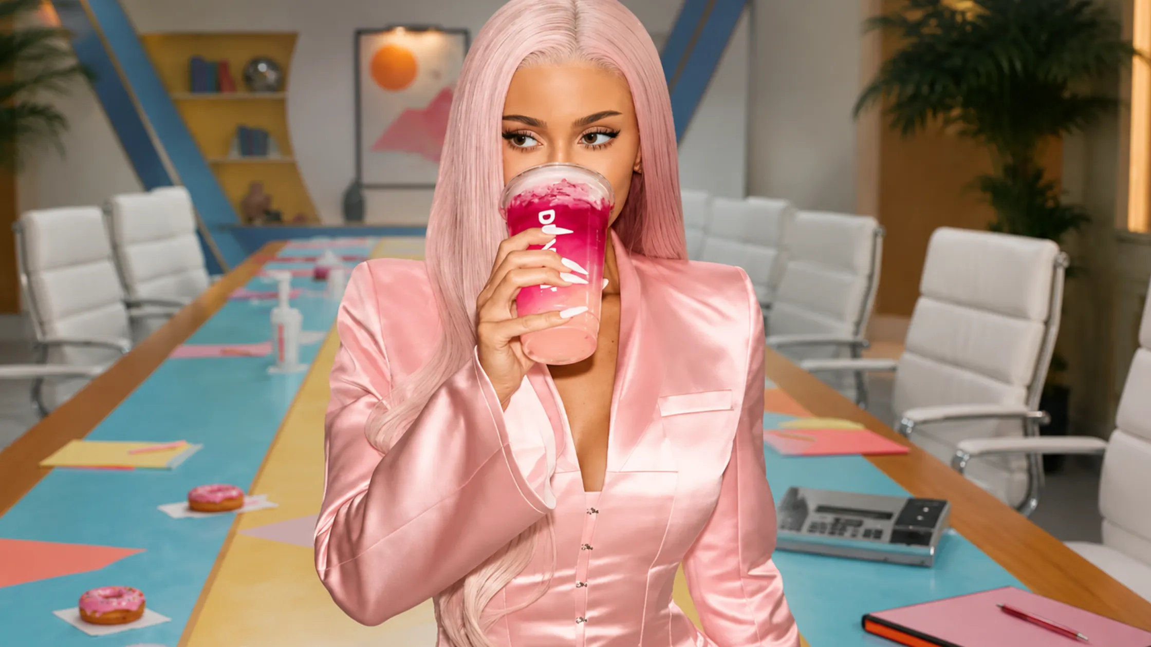 How to Recreate Kylie Jenner's Chic Look with the Kylie Jenner Dunkin Donuts Pink Blazer