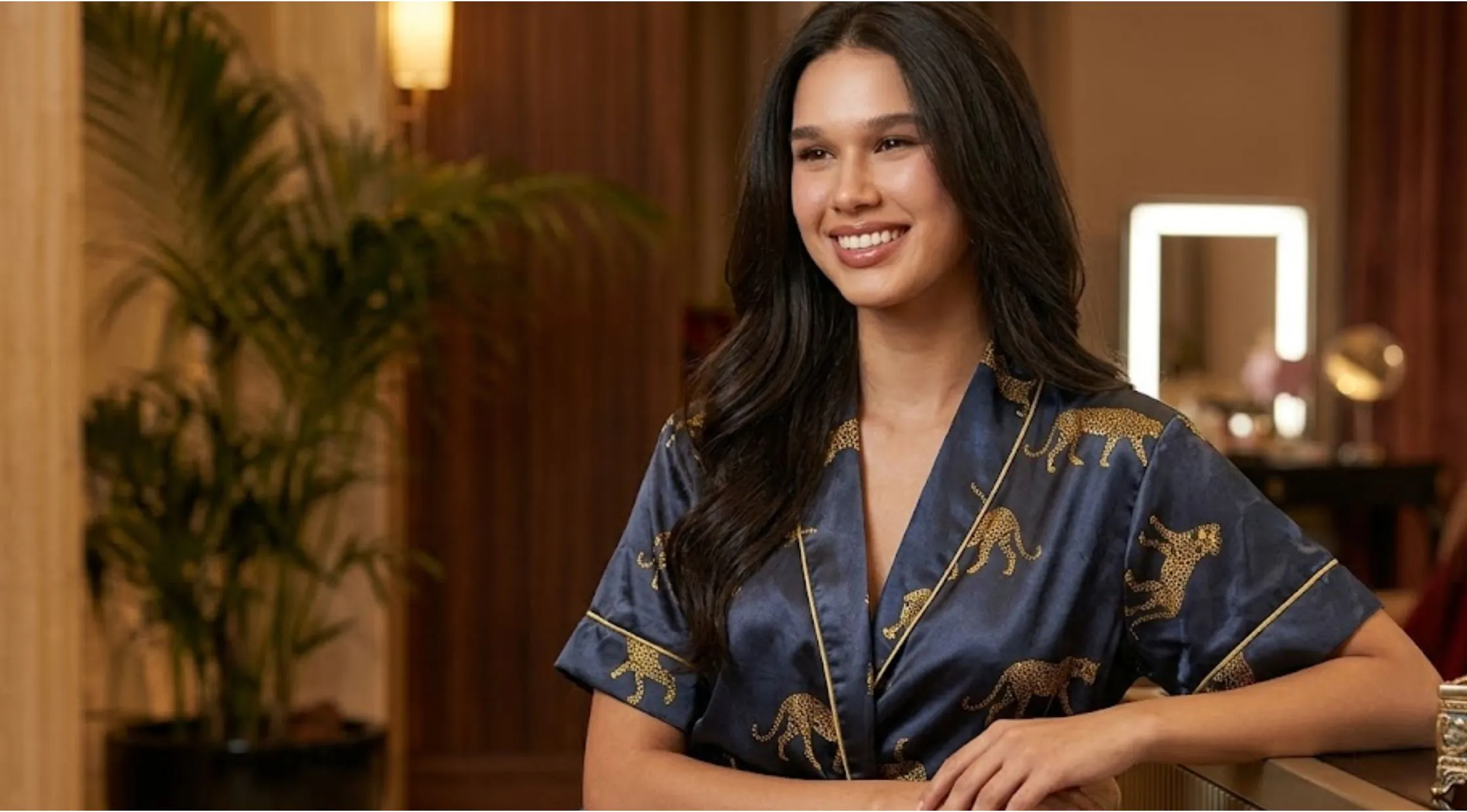 Looking for Luxurious Loungewear Why The Ultimatum Marry or Move On Hayley Dinaé Leopard Print Pajamas Are the Perfect Pick