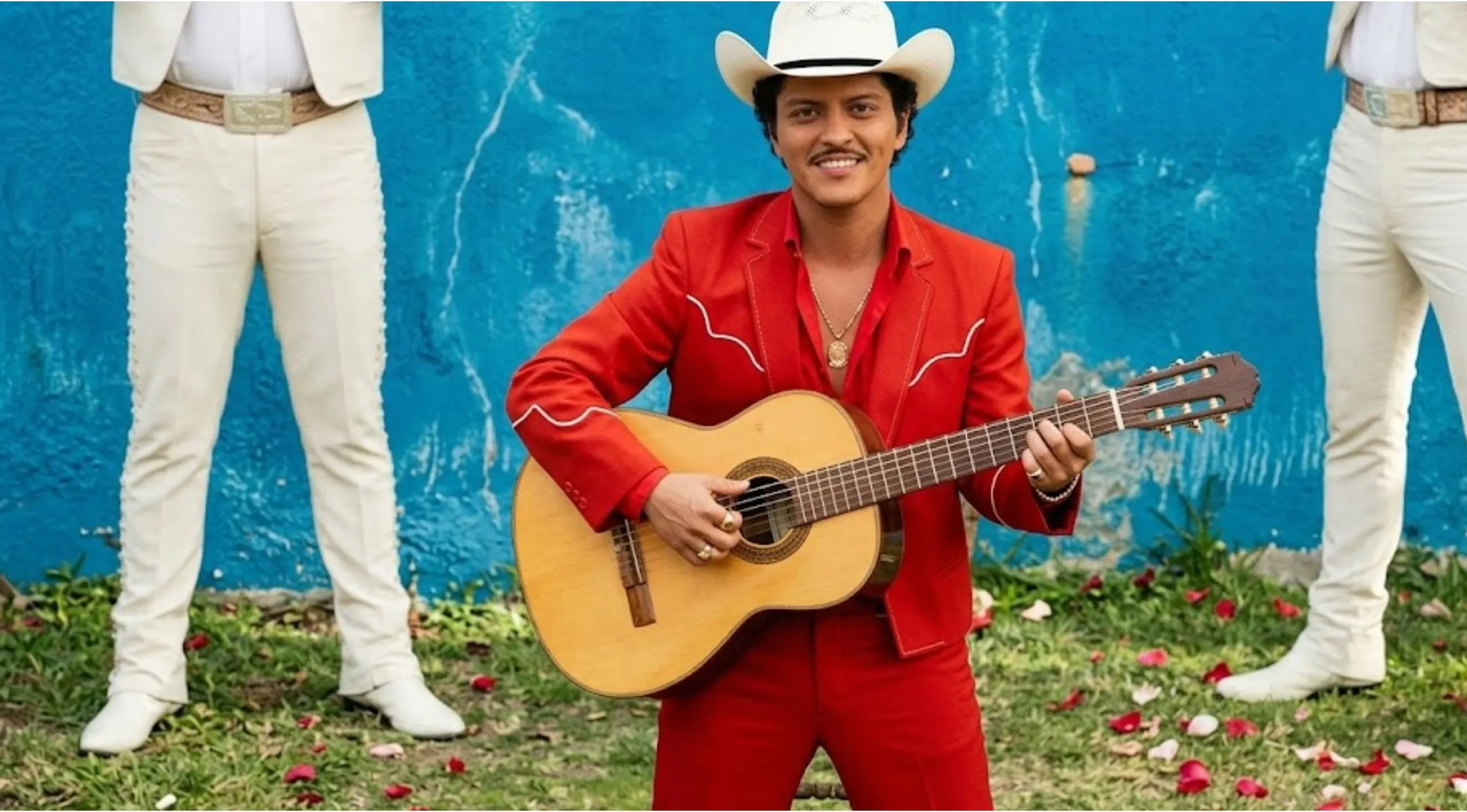 How to Style Bruno Mars Risk It All Red Country Western Suit for a Bold Retro Look