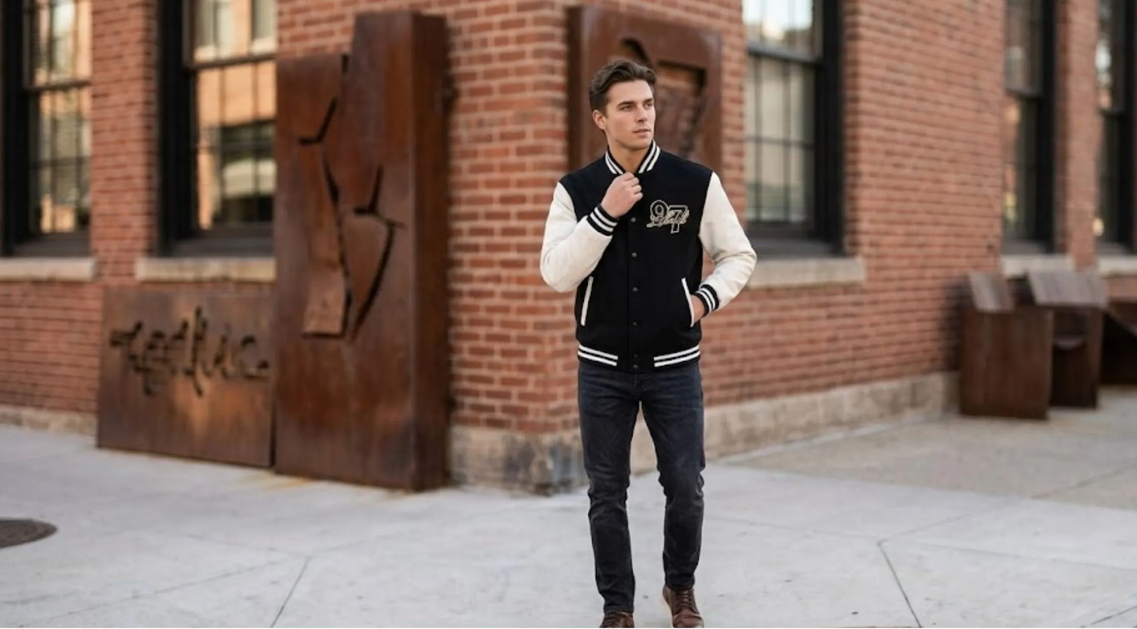 Looking for a Bold Varsity Look Try the 97 lloud Varsity Jacket