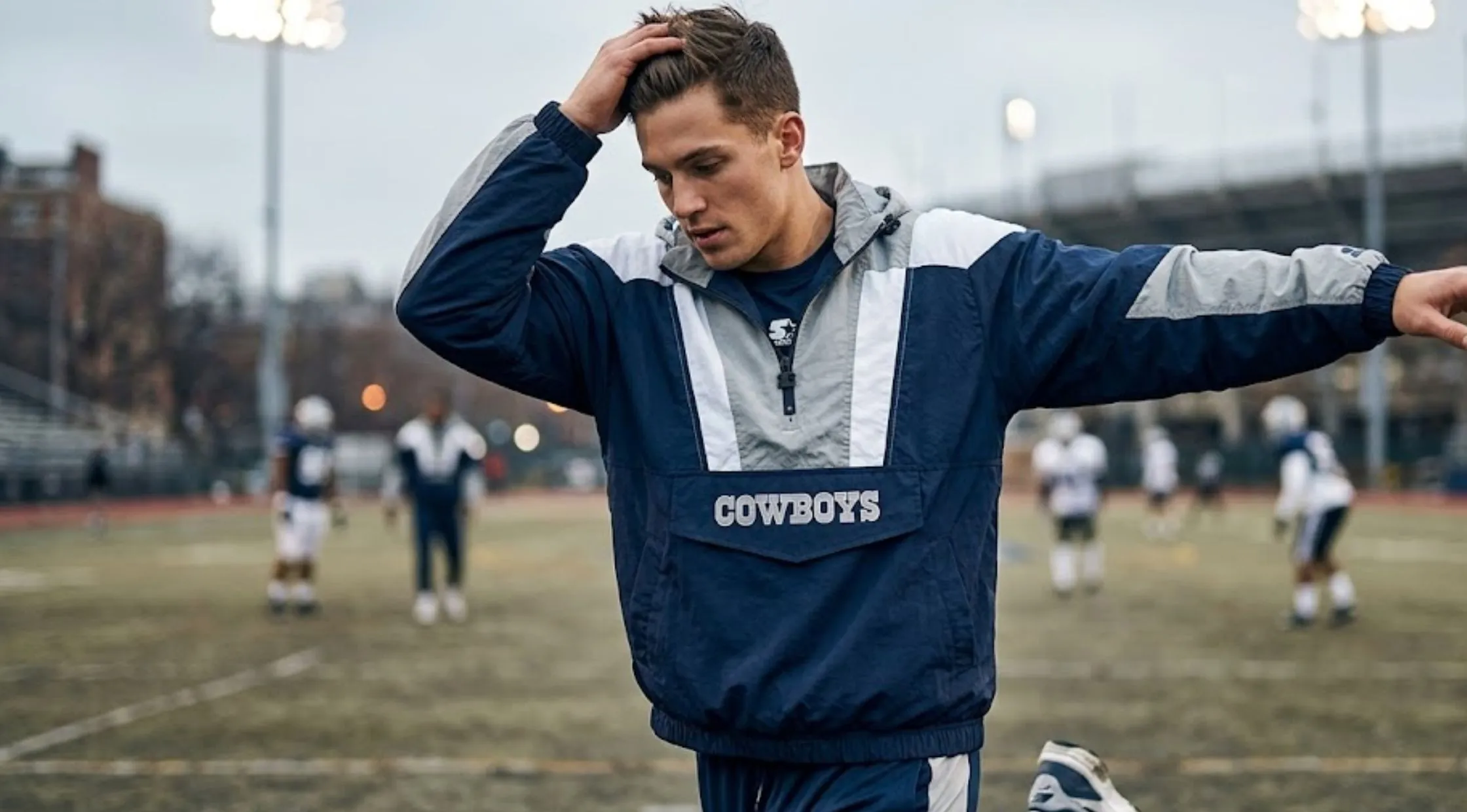How to Elevate Your Game-Day Style with the HOMAGE X Starter Cowboys Pullover Jacket
