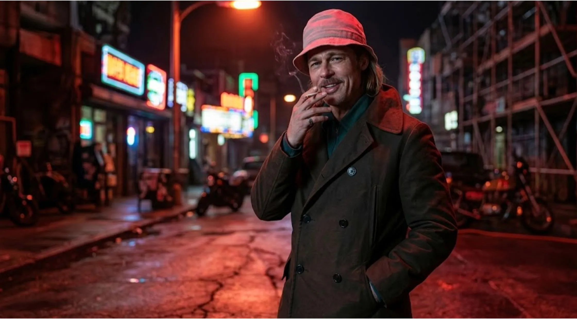 Why Brad Pitt’s Bullet Train Olive Pea Coat is the Ultimate Cinematic Grail