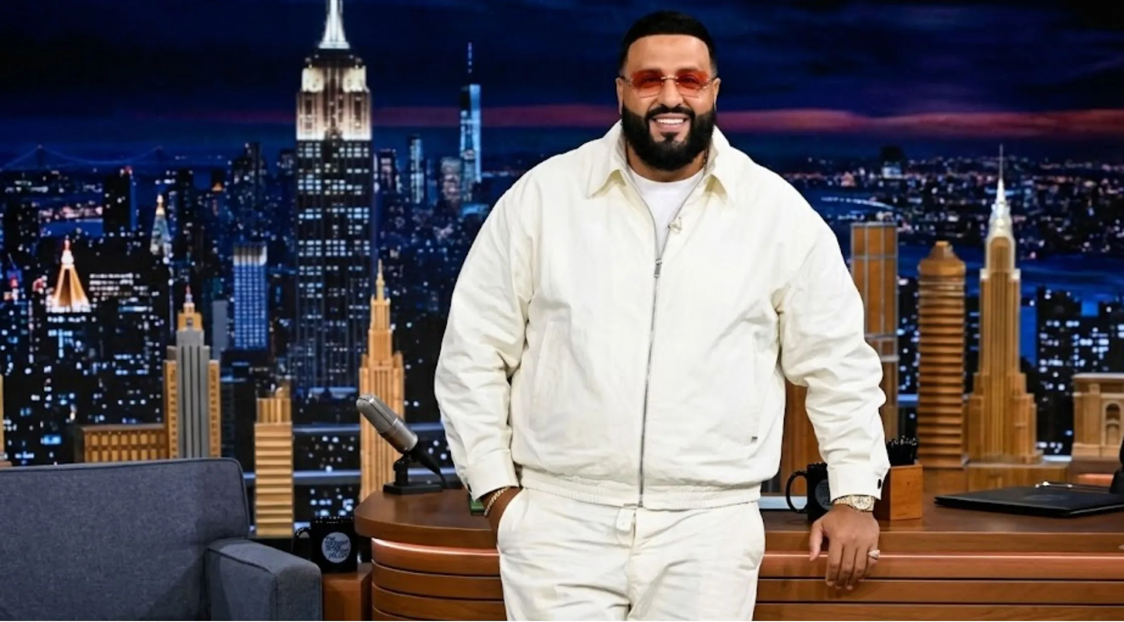 Why Is the DJ Khaled The Tonight Show Starring Jimmy Fallon S13 White Jacket a Must-Have Statement Piece