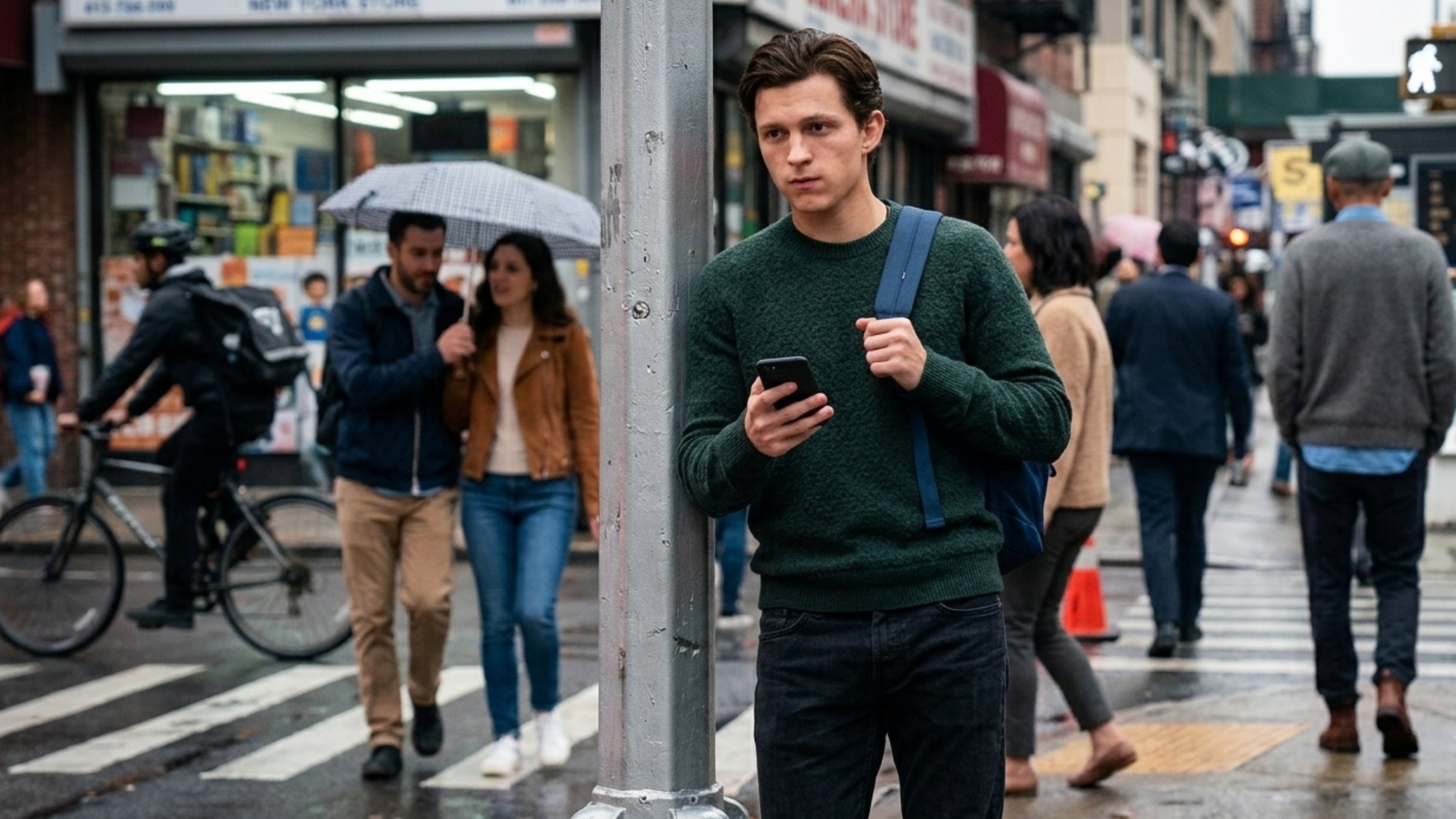 Tom Holland Spider-Man Green Sweater