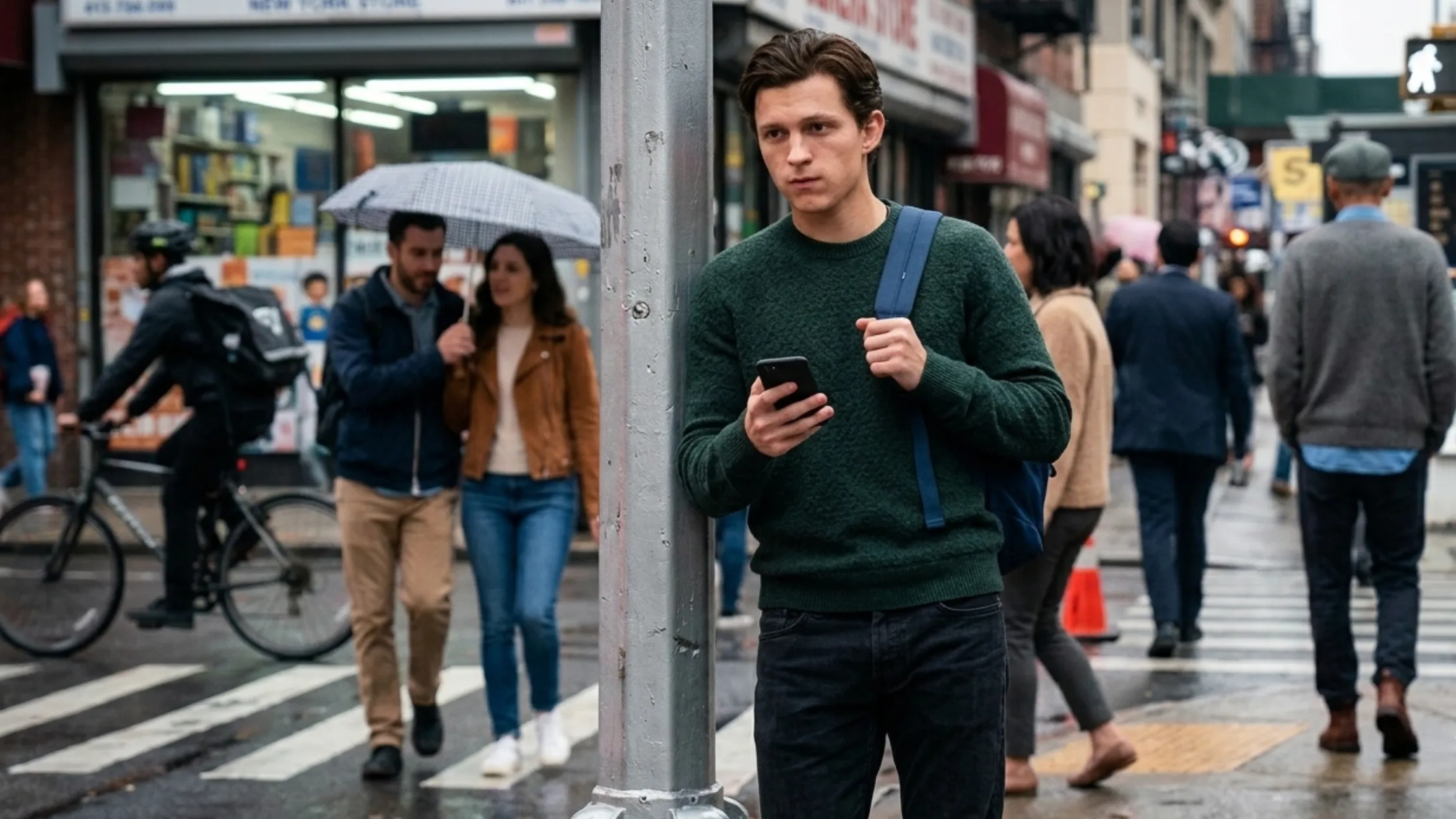 Tom Holland Spider-Man Green Sweater