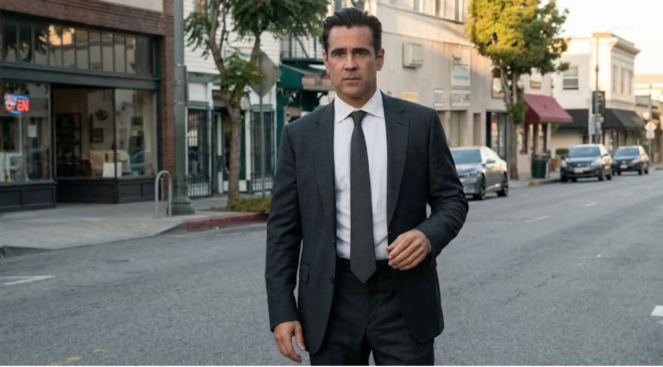 Why Colin Farrell’s Black Tailored Suit in Sugar is the Ultimate Neo-Noir Grail
