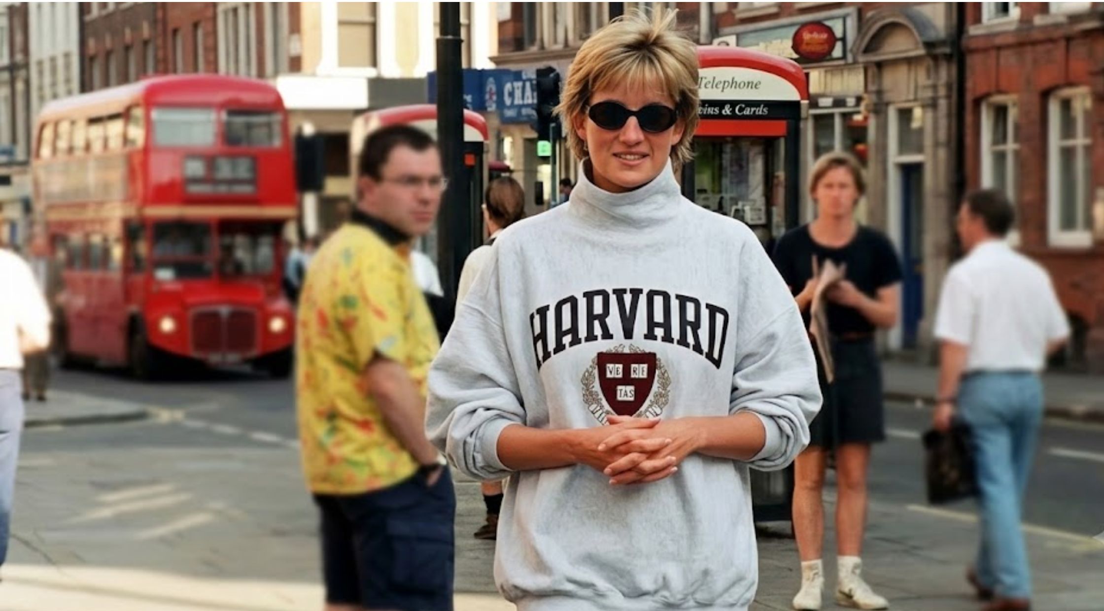 How to Recreate Princess Diana’s Iconic Off-Duty Look with the Princess Diana Harvard Sweatshirt