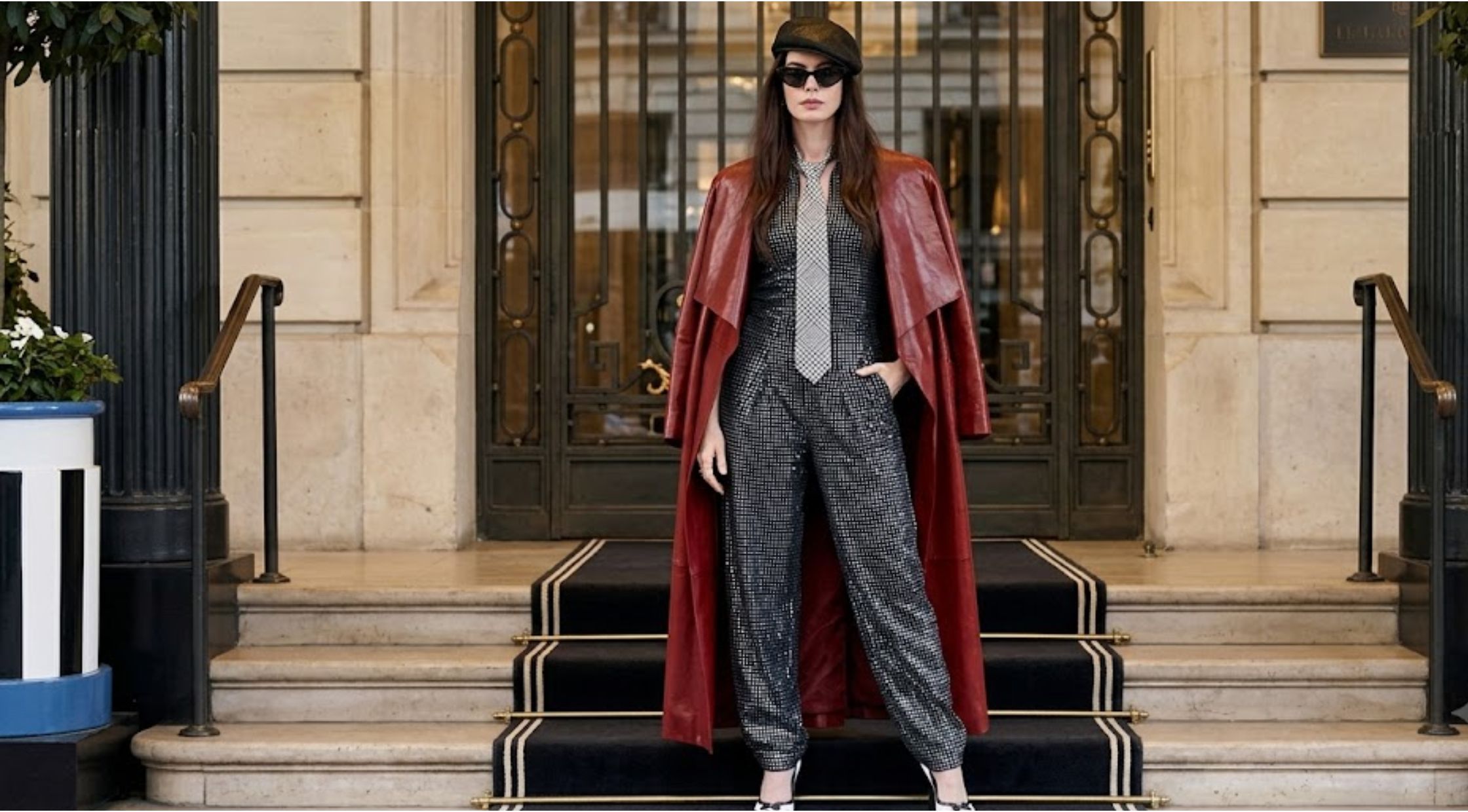 How to Style Anne Hathaway The Devil Wears Prada 2 Red Coat for a Bold Fashion Statement
