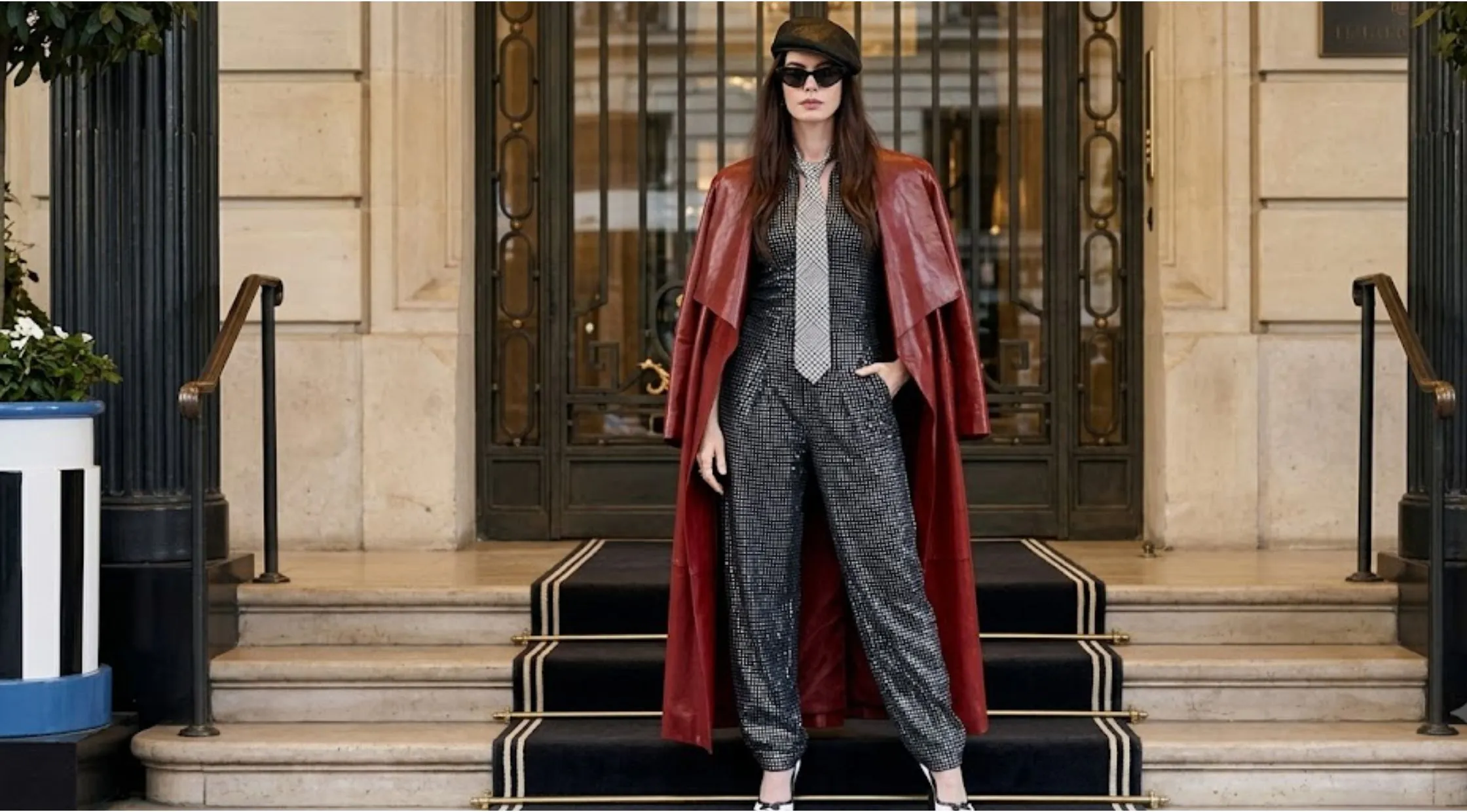 How to Style Anne Hathaway The Devil Wears Prada 2 Red Coat for a Bold Fashion Statement