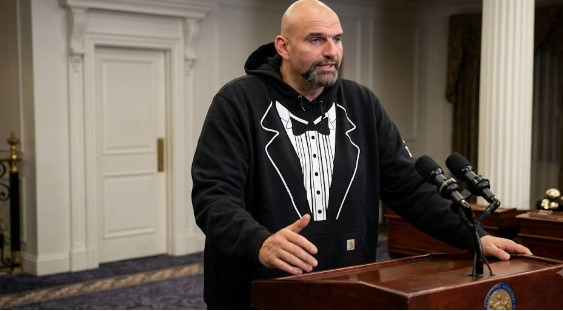 Why John Fetterman’s Tuxedo Hoodie is the Ultimate Political Satire Grail