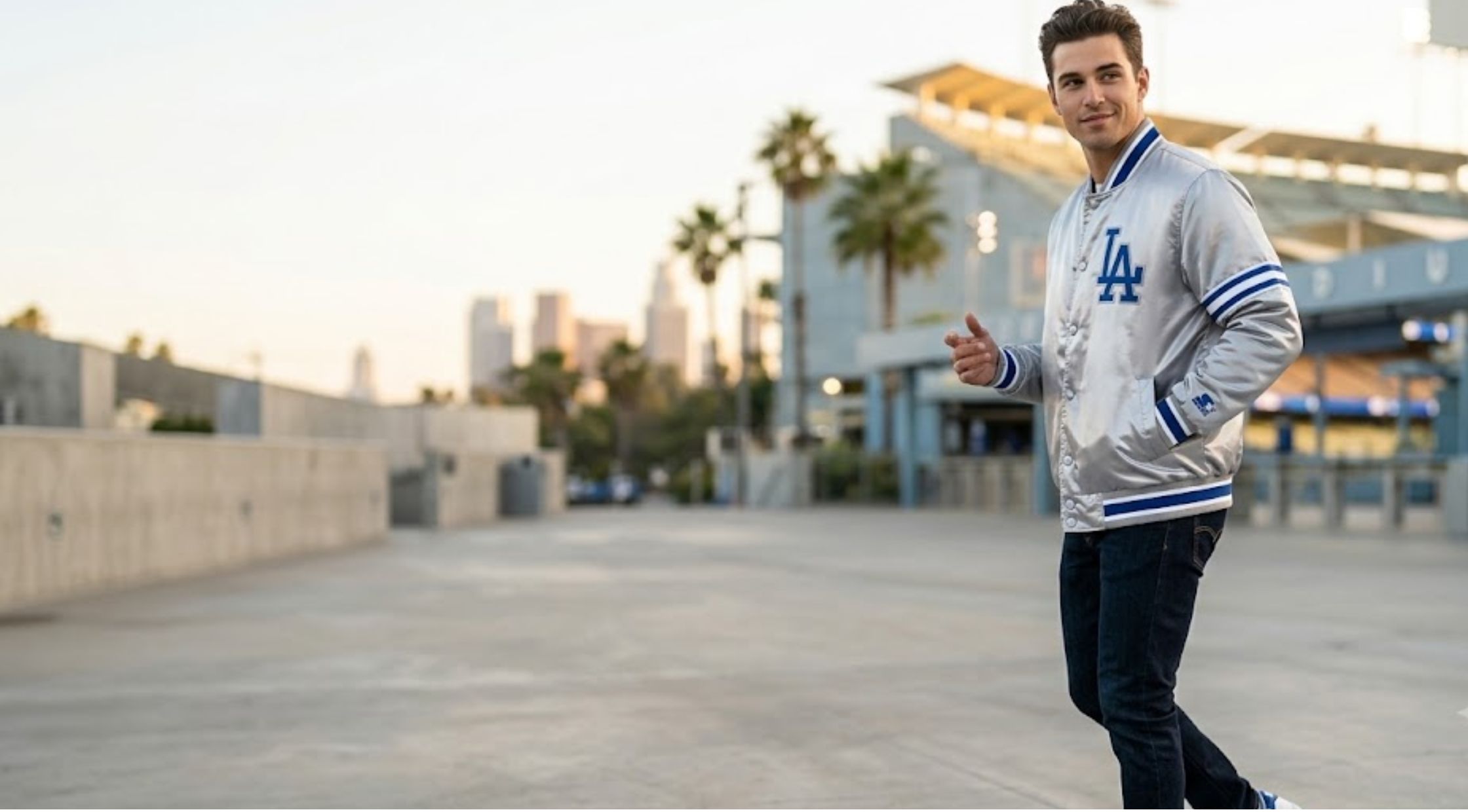 Why the LA Dodgers Gray Satin Varsity Jacket is the Ultimate MLB Streetwear Grail