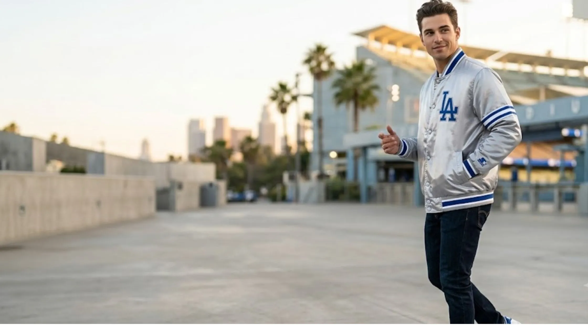 Why the LA Dodgers Gray Satin Varsity Jacket is the Ultimate MLB Streetwear Grail