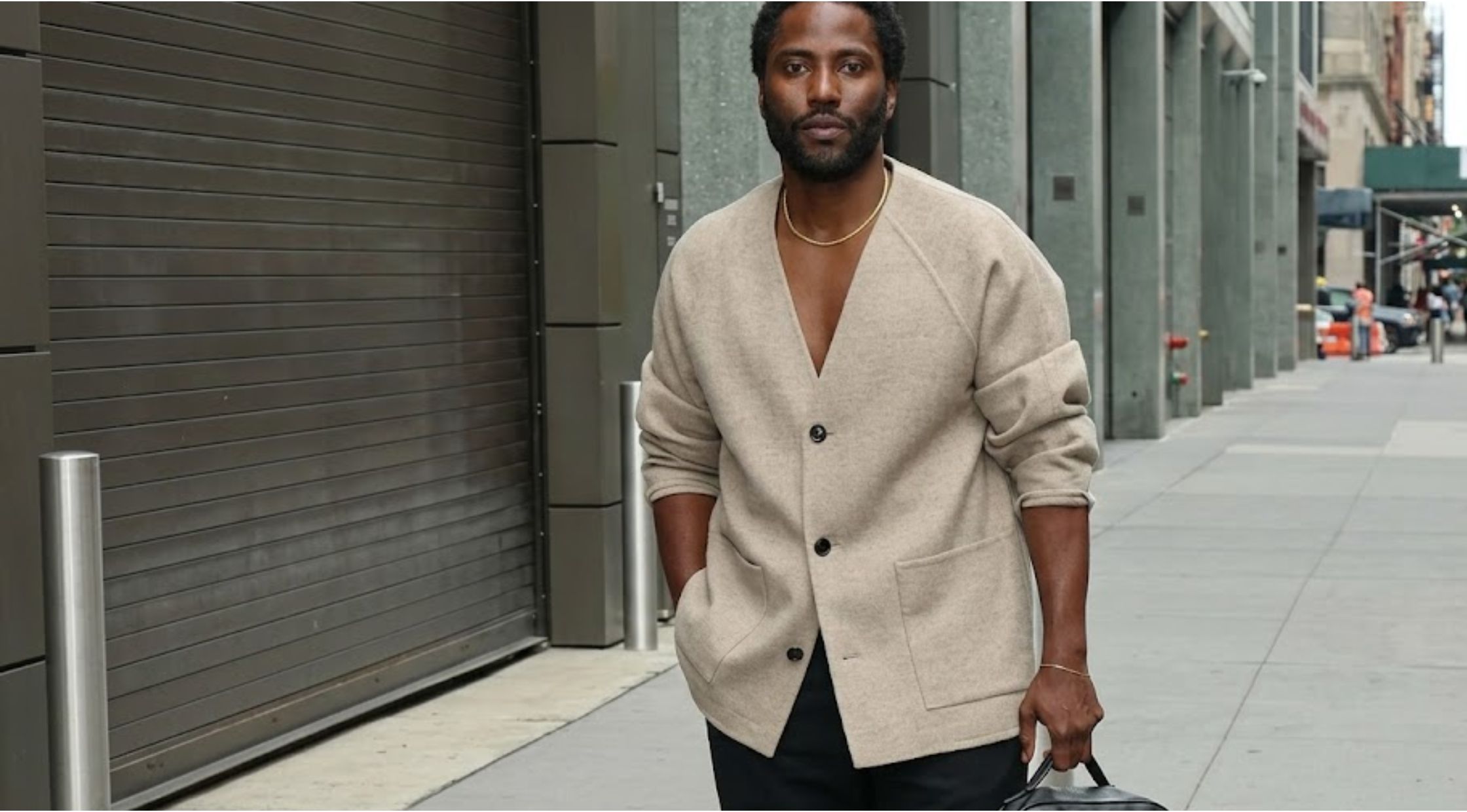 Why John David Washington’s ABC Studios Cardigan Jacket is the Ultimate Modern Grail