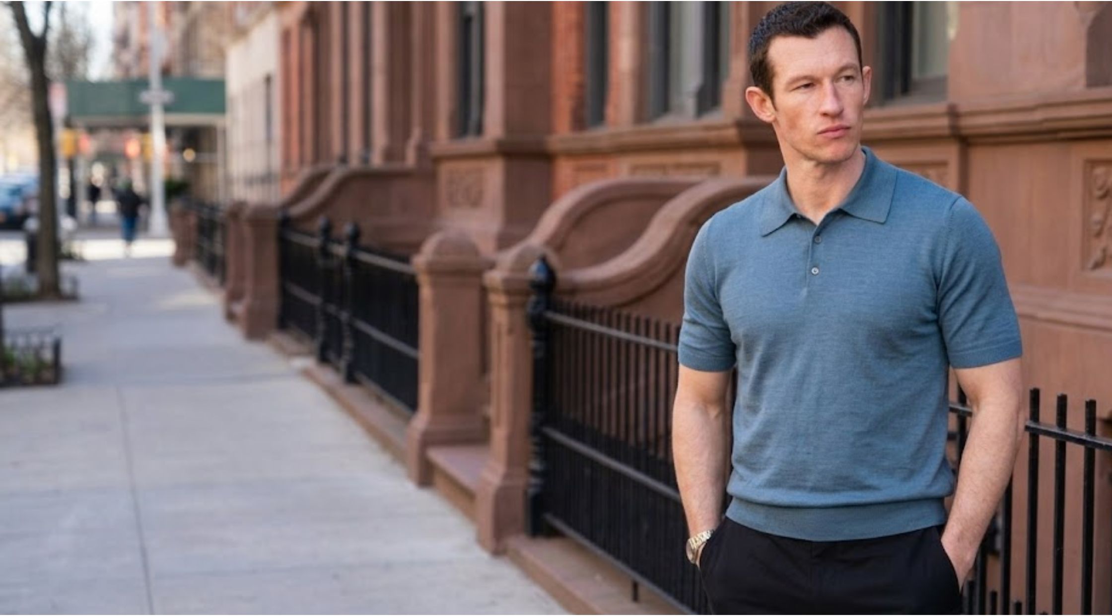 Callum Turner One Night Only Polo T-Shirt – Timeless Celebrity Style with a Modern Edge