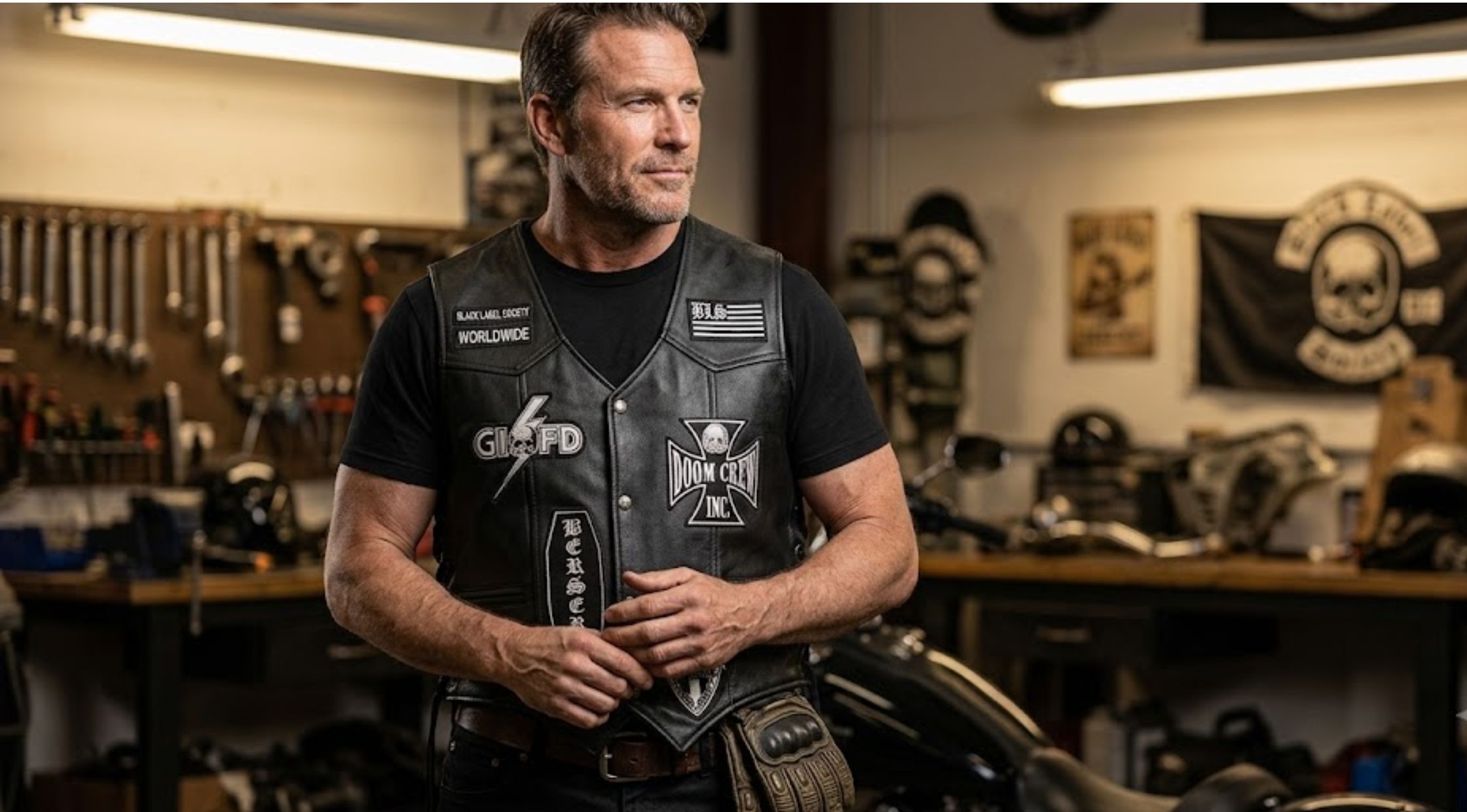 Looking for a Bold Rocker Look Try the Men’s Black Label Society Vest