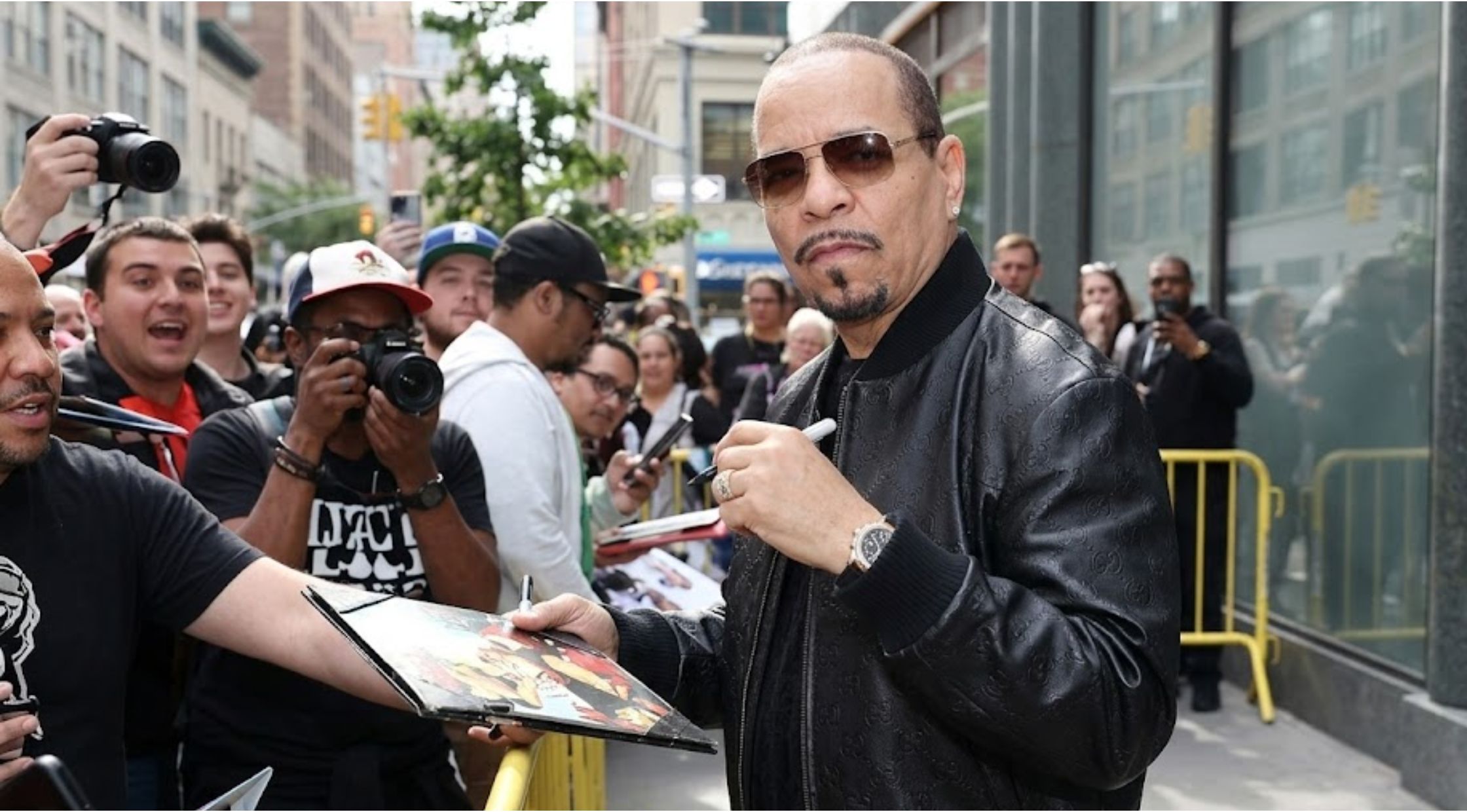 Why Ice-T’s Embossed Monogram Leather Bomber at ABC Studios is the Ultimate Streetwear Grail