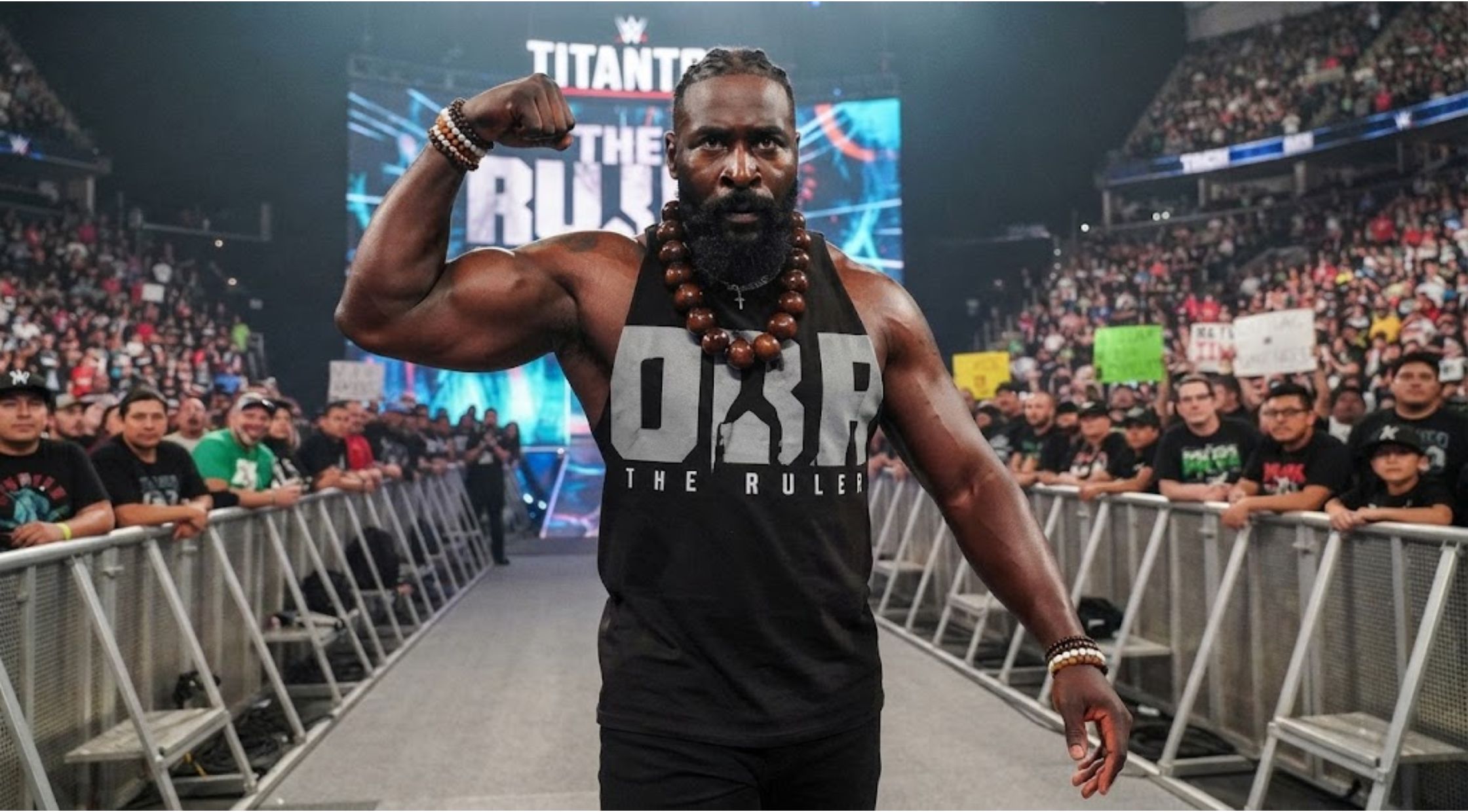Why Oba Femi’s OBA The Ruler Muscle Tank Top on Monday Night RAW is a Powerhouse Athletic Grail