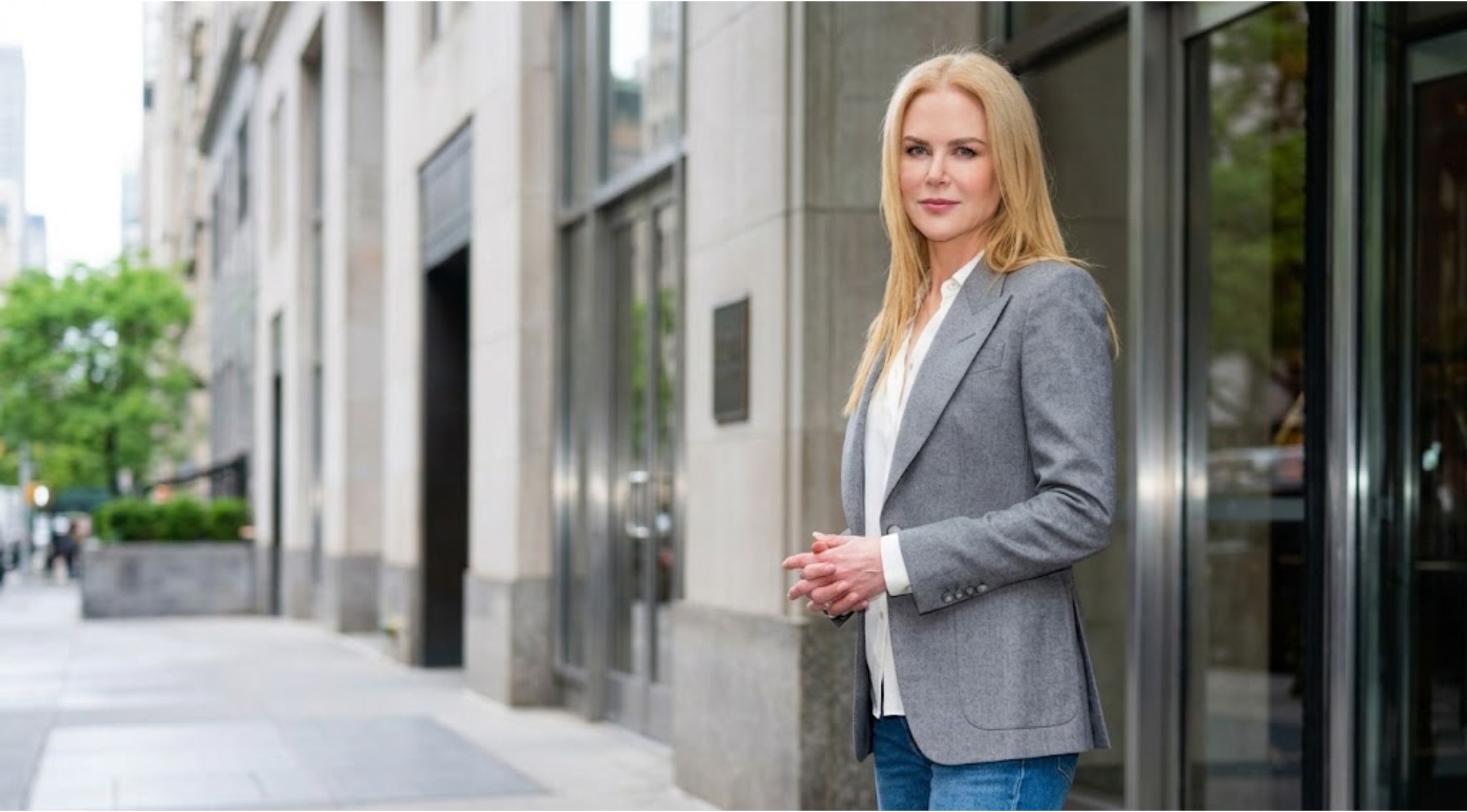 How to Get Nicole Kidman’s NYC 2026 Grey Blazer Look