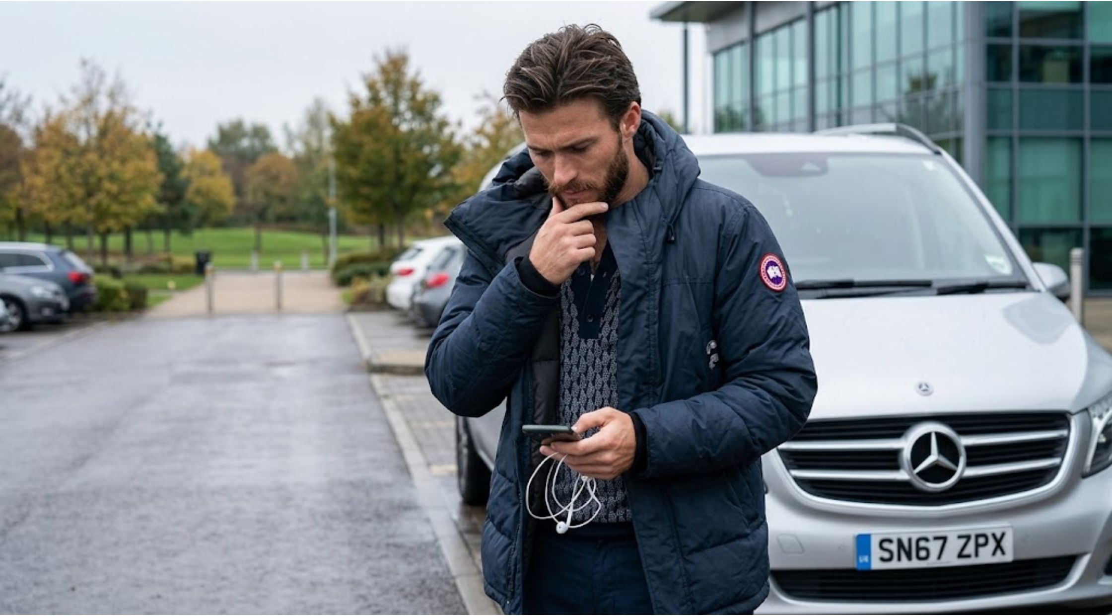 Why Scott Eastwood’s Navy Puffer Jacket in Cash Truck is an Action Thriller Wardrobe Grail?