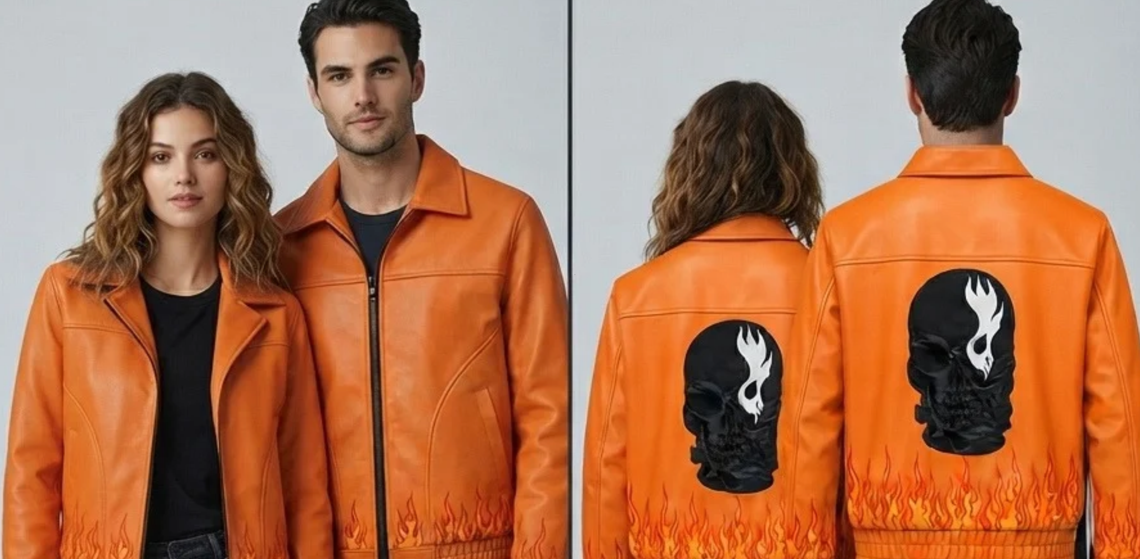How to Style the Skull Ghost Flame Bomber Leather Jacket for a Bold Streetwear Look