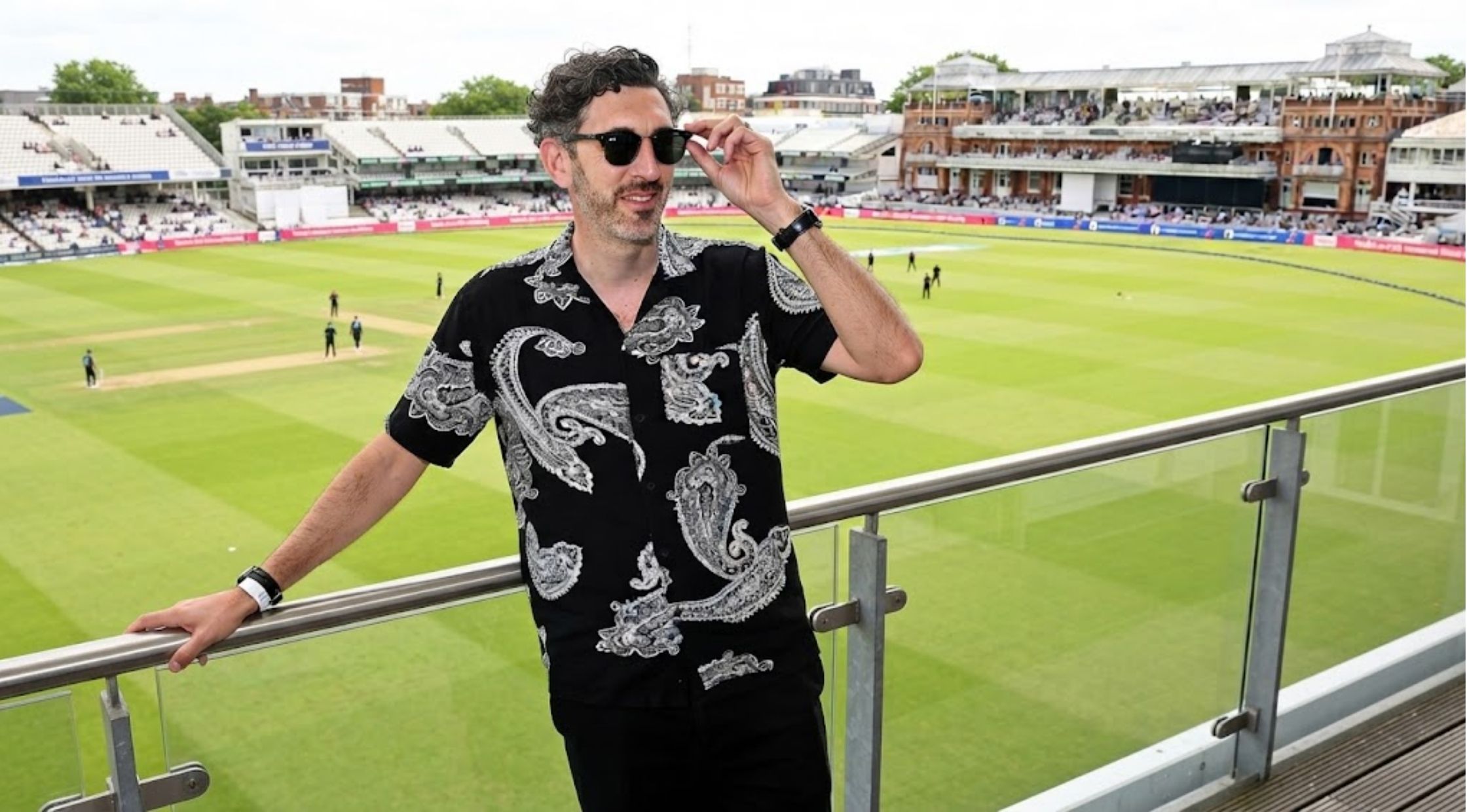 Why Blake Harrison’s Black Paisley Camp Shirt at The Hundred is a Summer Style Grail
