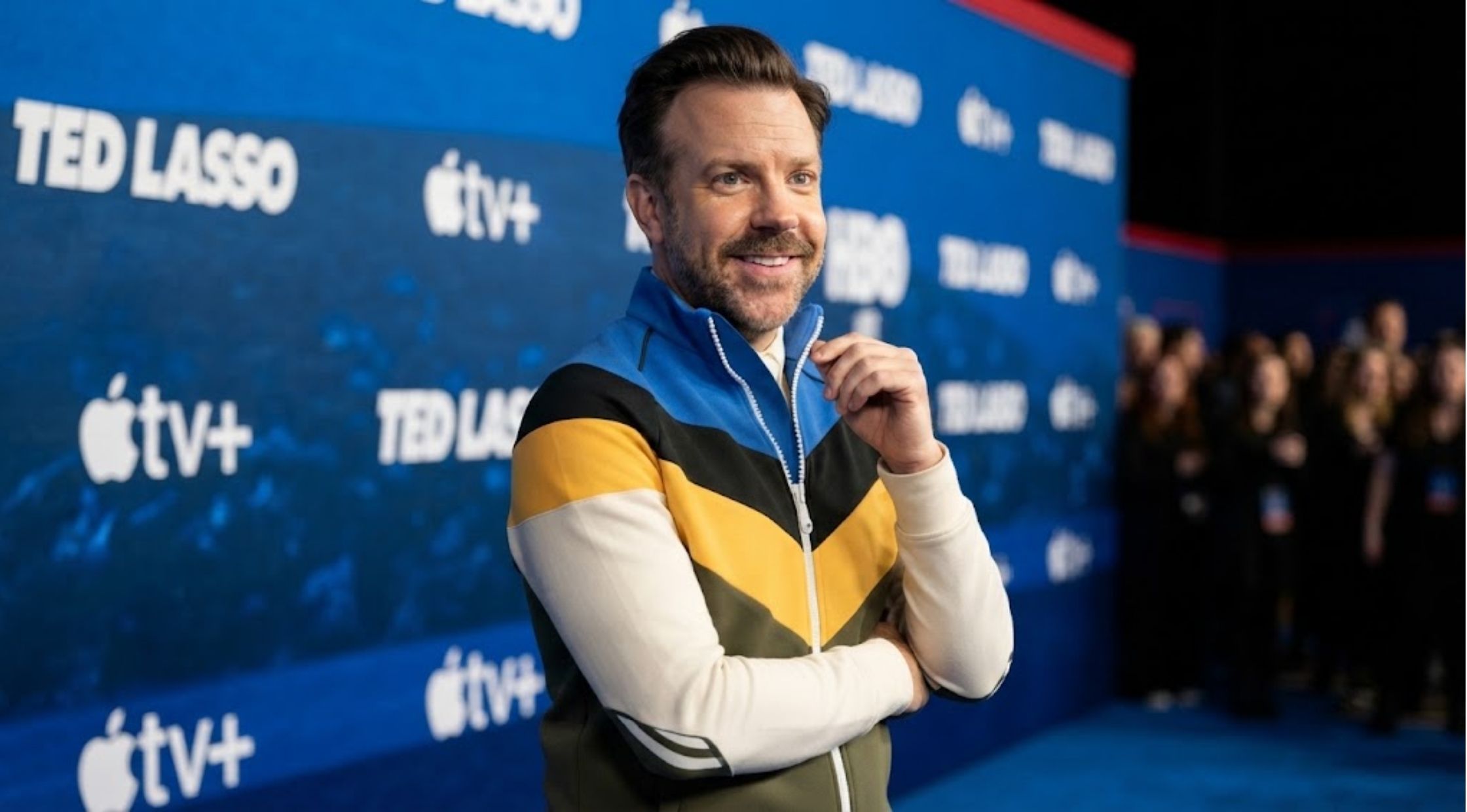 How to Style the Ted Lasso S03 Premiere Jason Sudeikis Track Jacket for a Retro Look